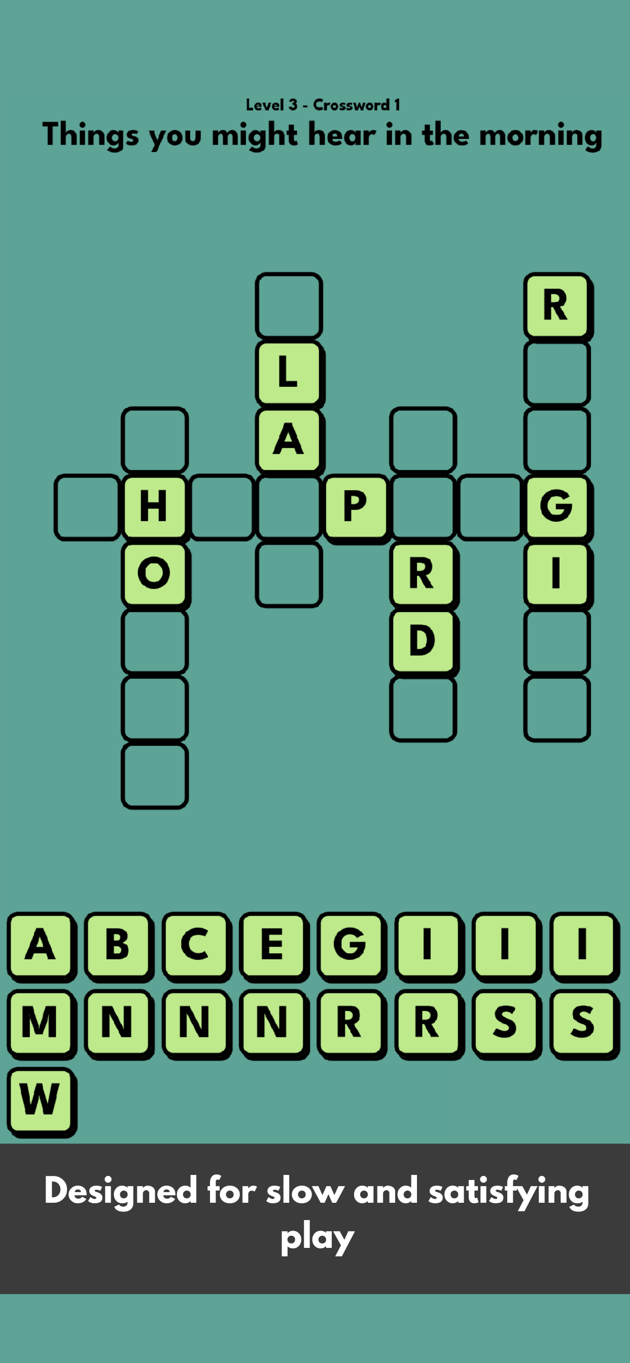 Cozy Crosswords game - super satisfying crossword iphone game
