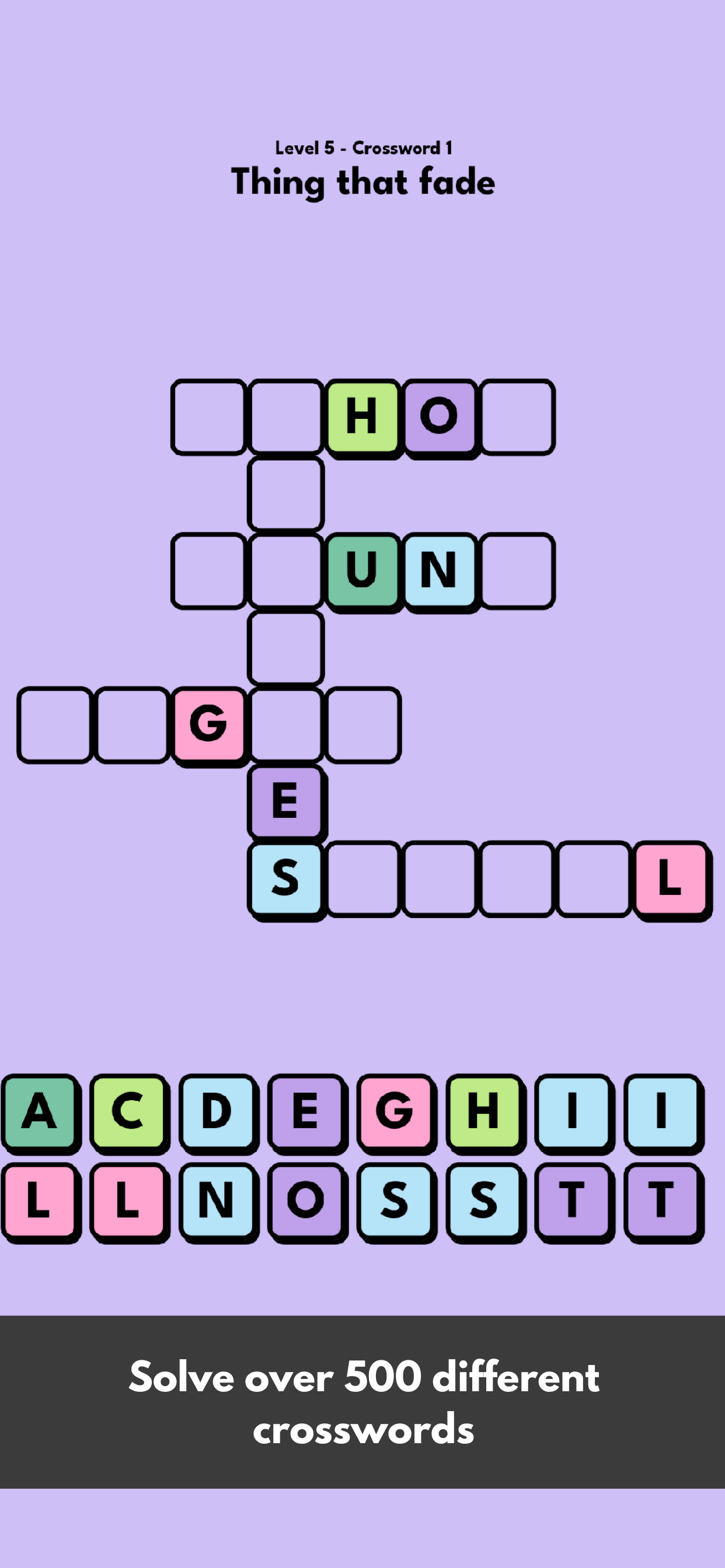 Cozy Crosswords game - relaxing iphone crossword puzzle game