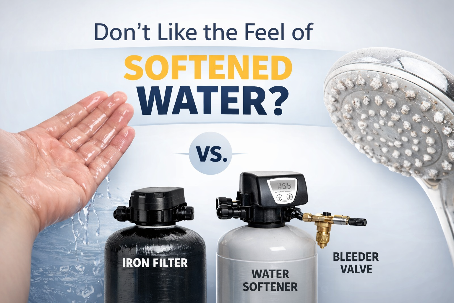 What do I do if I Don’t Like the Feeling of Soft Water?   (Why Does My Water Feel Slippery?)