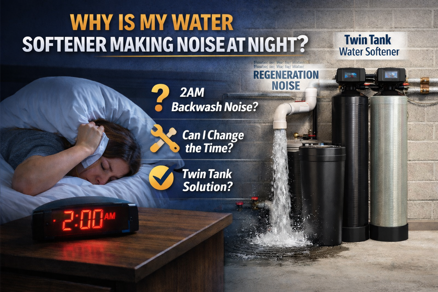 Why Is My Water Softener Making Noise at Night?