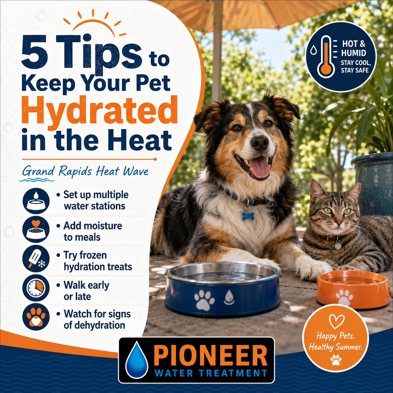 5 Tips for Pet Hydration in the Summer Heat!