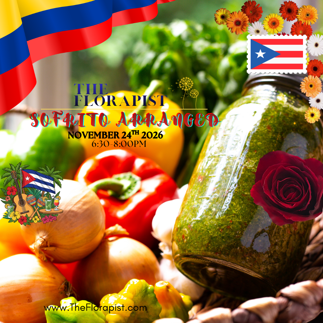 Sofrito Arranged Floral Design Class November 24th B-Side Lounge