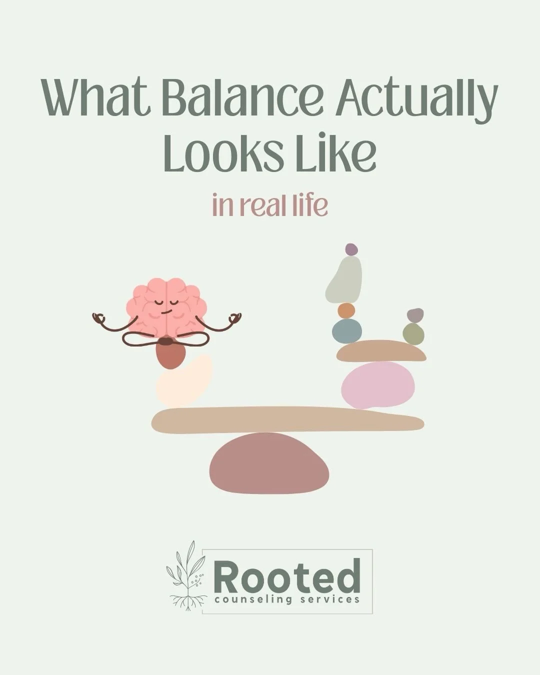 Balance doesn&rsquo;t mean every part of life gets equal time or energy every day. ⚖️
It often looks more like adjusting, re-centering, and noticing when you need to give some care back to yourself.
Our therapists shared a few ways they think about b