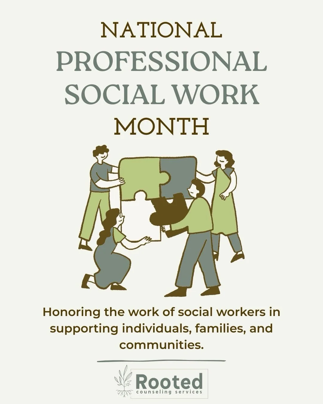 National Professional Social Work Month is a time to acknowledge the many ways social workers support people through change, challenge, and everyday life, and the meaningful role they play in wellbeing, connection, and access to care. 🤝💚
#Professio