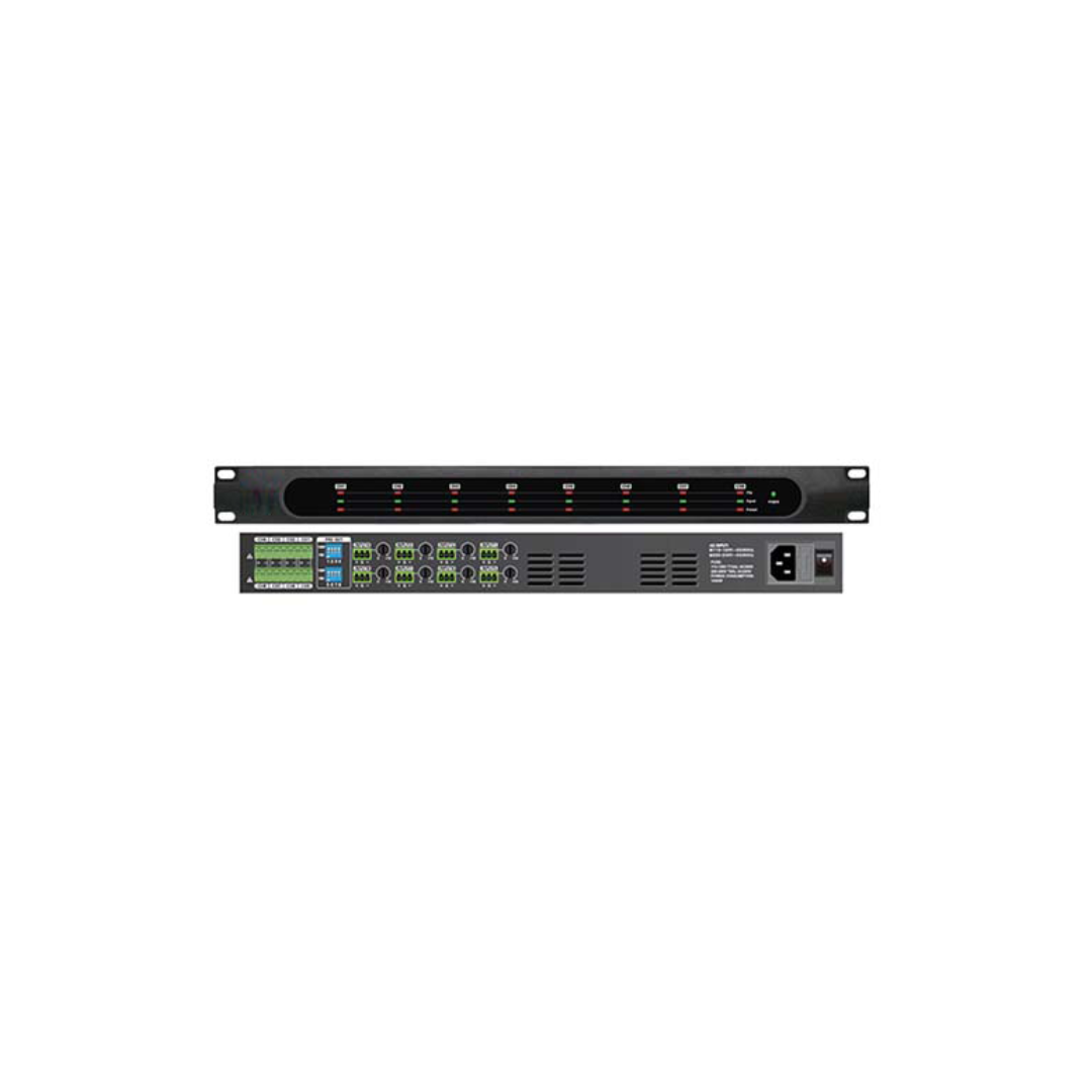 AS Eight Channel Amplifier -AH150.8 — AV Supply Direct