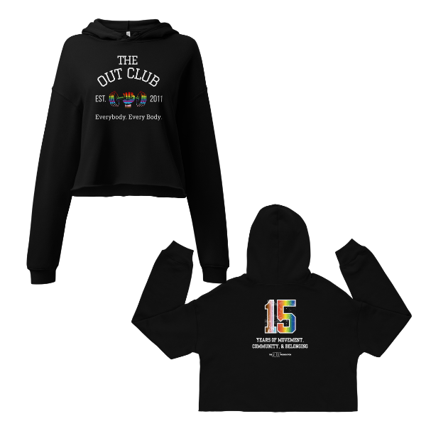The OUT Club Cropped Hoodie — 15th Anniversary Edition