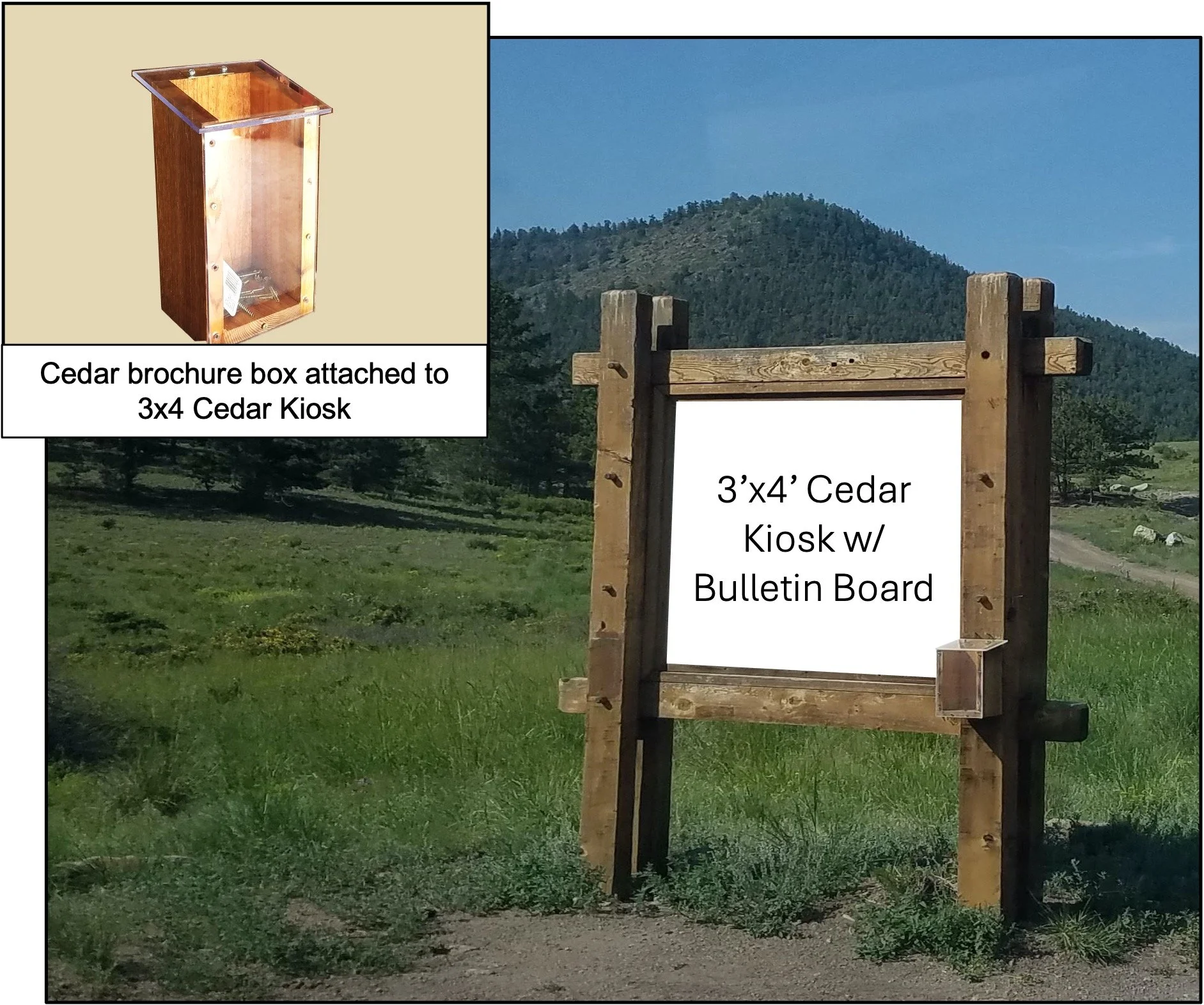 3x4' Cedar Kiosk @ Salida Ranger District