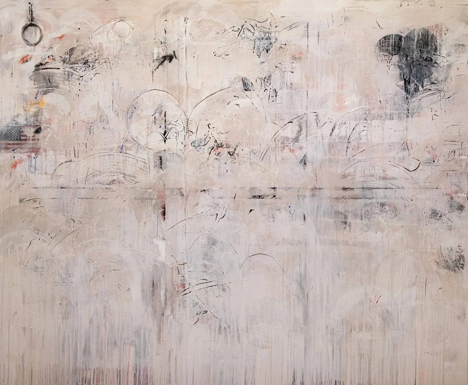 My Country #5-C46-1 Acrylic/Collage on Canvas 60x72"