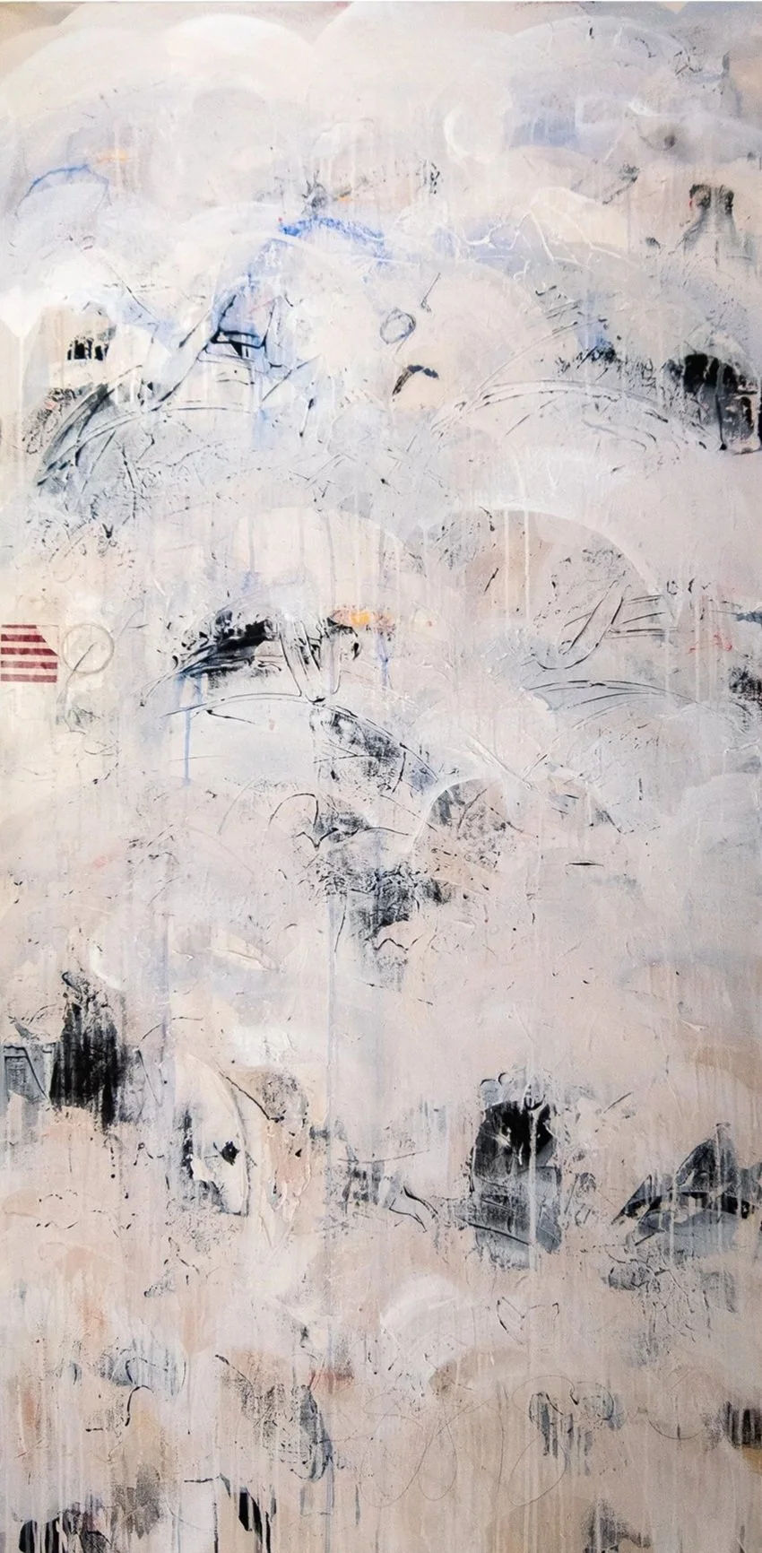 Echoes Of Blue Ash #4-C46-1 Acrylic/Collage on Canvas 72x60" $12,000