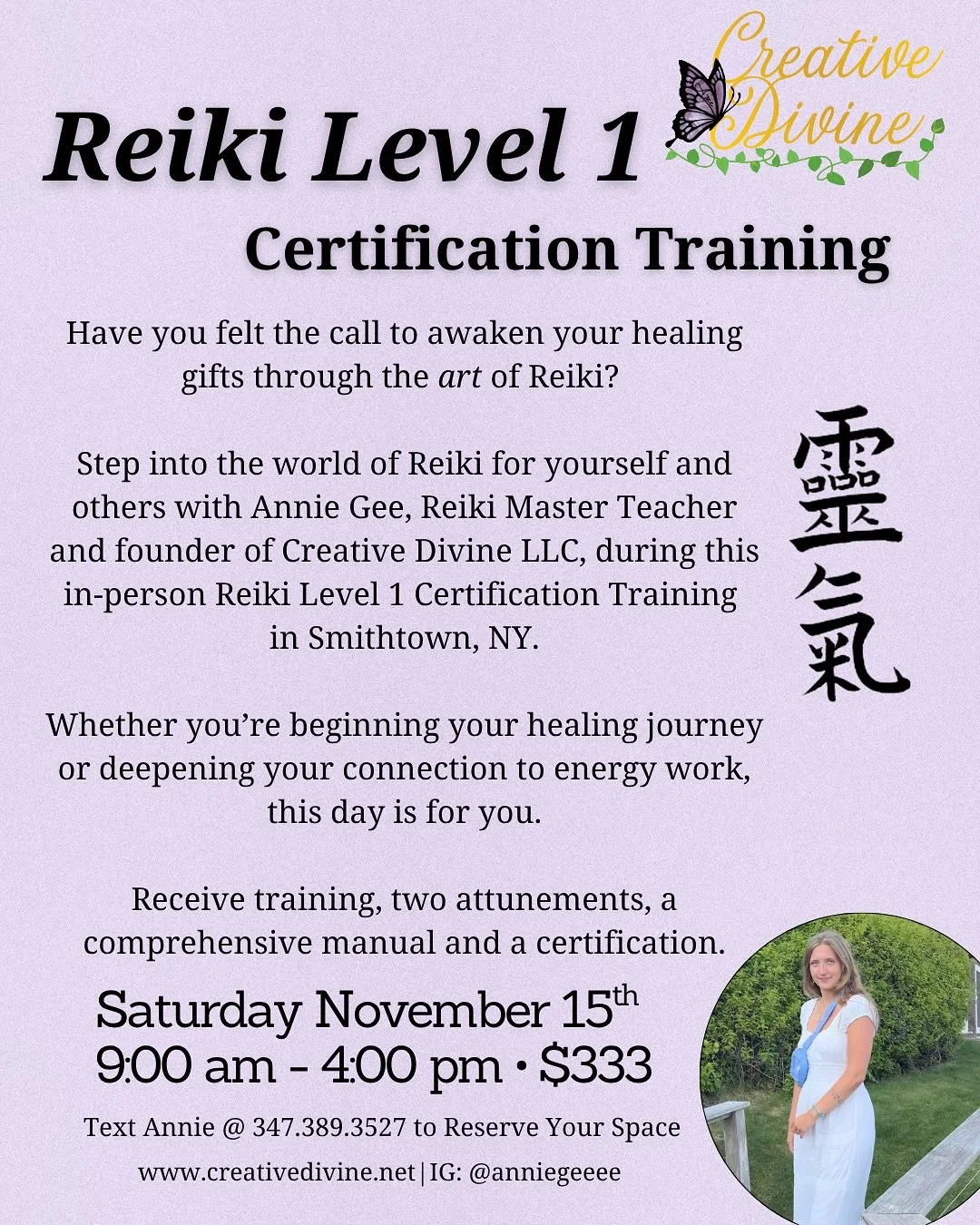 Have you felt the call to awaken your healing gifts through the art of Reiki? 🌿

Reiki, which means &ldquo;universal life force&rdquo; energy, is a natural form of healing that originated in Japan. The Reiki system, a gentle &ldquo;laying-on&rdquo; 