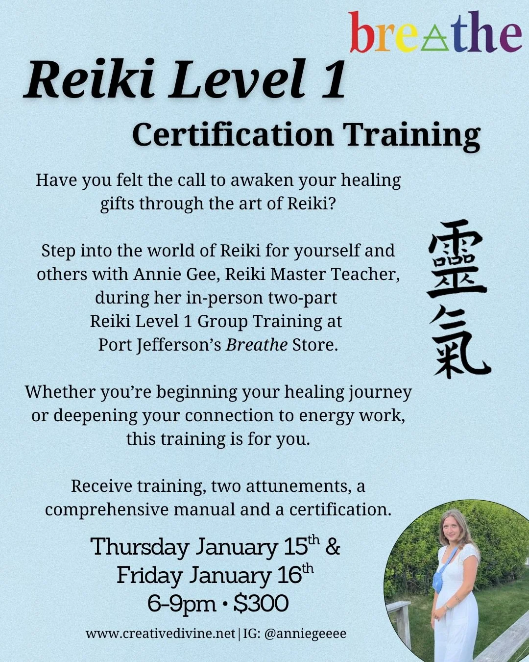 Reiki, meaning &ldquo;universal life force energy,&rdquo; is a gentle Japanese healing technique using light touch to restore balance, support the body&rsquo;s natural ability to heal, and nurture emotional, mental, and spiritual well-being. 🌿

Lear