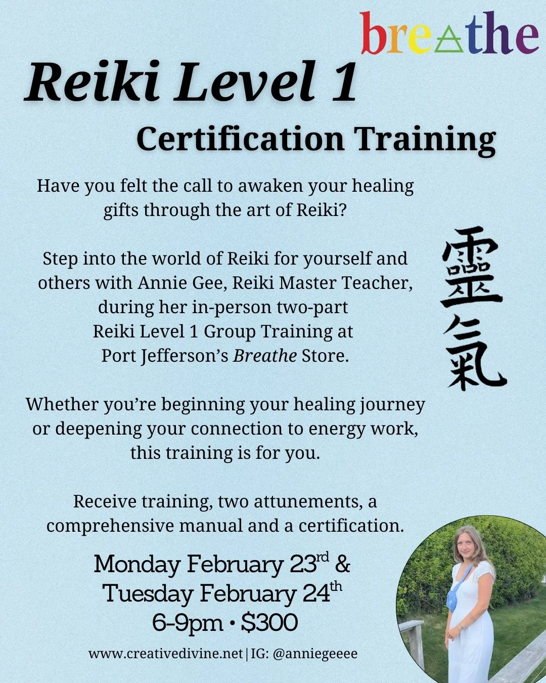 Reiki, meaning &ldquo;universal life force energy,&rdquo; is a gentle Japanese healing technique using light touch to restore balance, support the body&rsquo;s natural ability to heal, and nurture emotional, mental, and spiritual well-being. 🌿

Lear