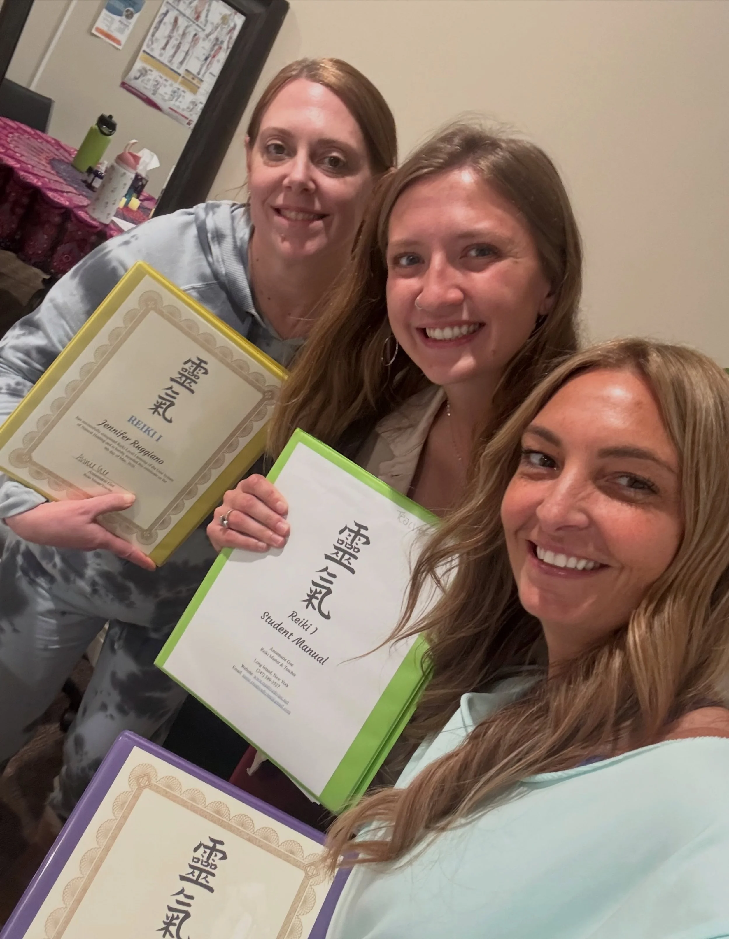Congratulations to Long Island&rsquo;s newest Reiki Healers, Jennifer and Alicia! 🎉🤲🏻🦋✨

The world is so lucky to have your profound Reiki touch circling around. 🌎🌀 

Shall your Reiki journey bring you both an immense amount of abundance, grati