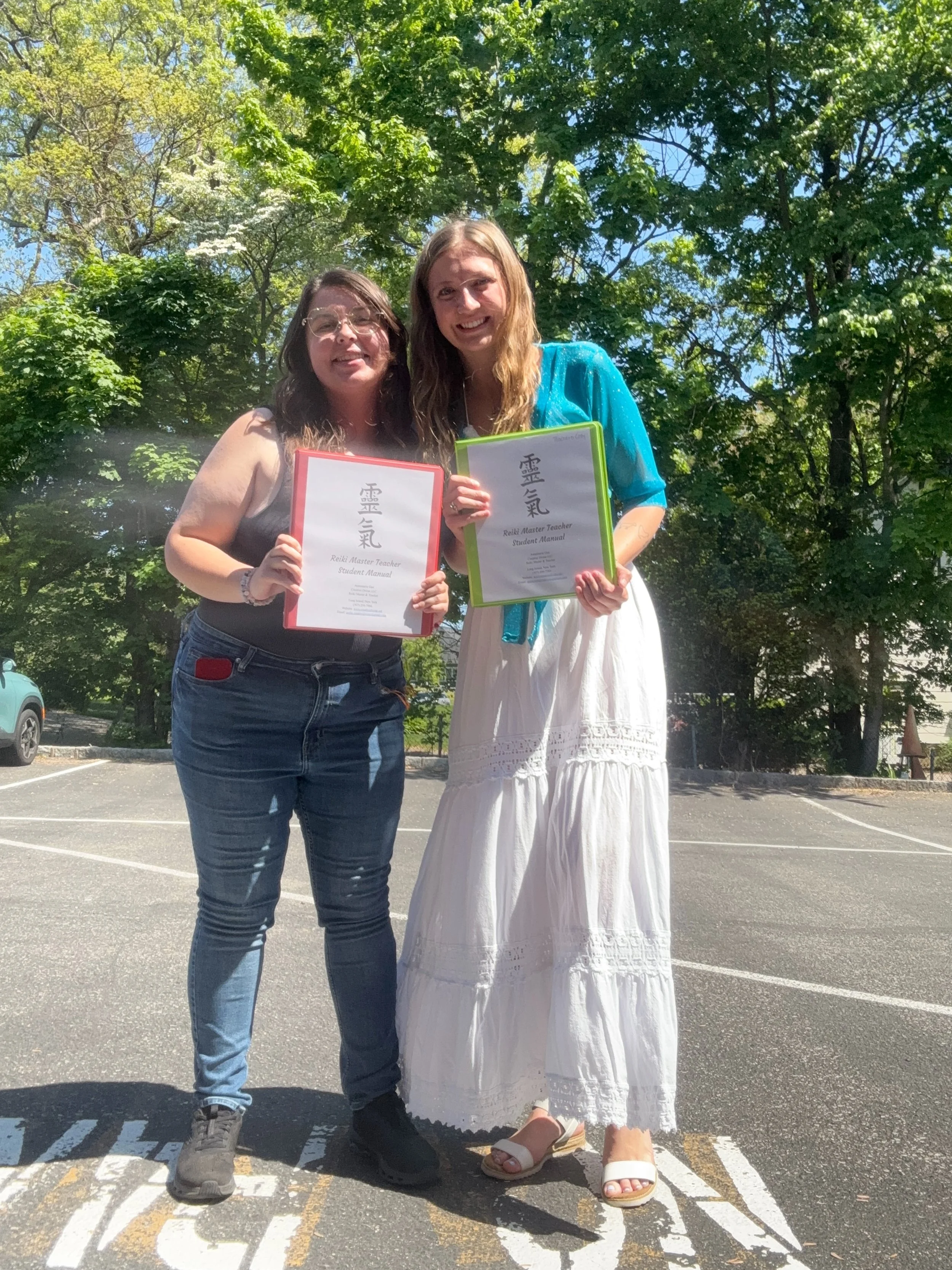 Yesterday and today I had the honor of teaching Kelly the fourth level of Reiki - Reiki Master Teacher. 🤲🏻

I learned the Reiki Master Teacher level myself three years ago, in May of 2023, so this feels completely full circle to initiate my first t