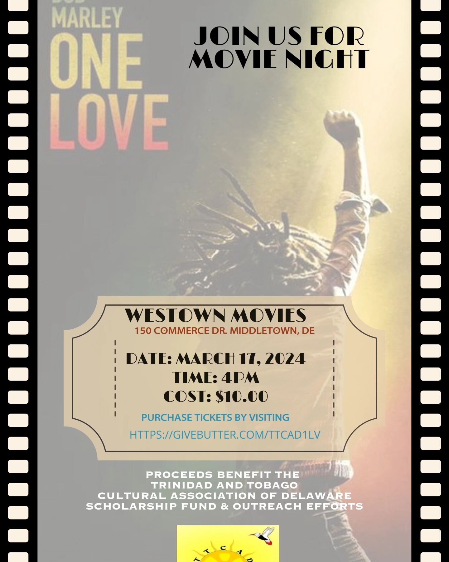 JOIN Us for Movie Night!!! #bobmarley #one love #ttcad #trinidad #movienight