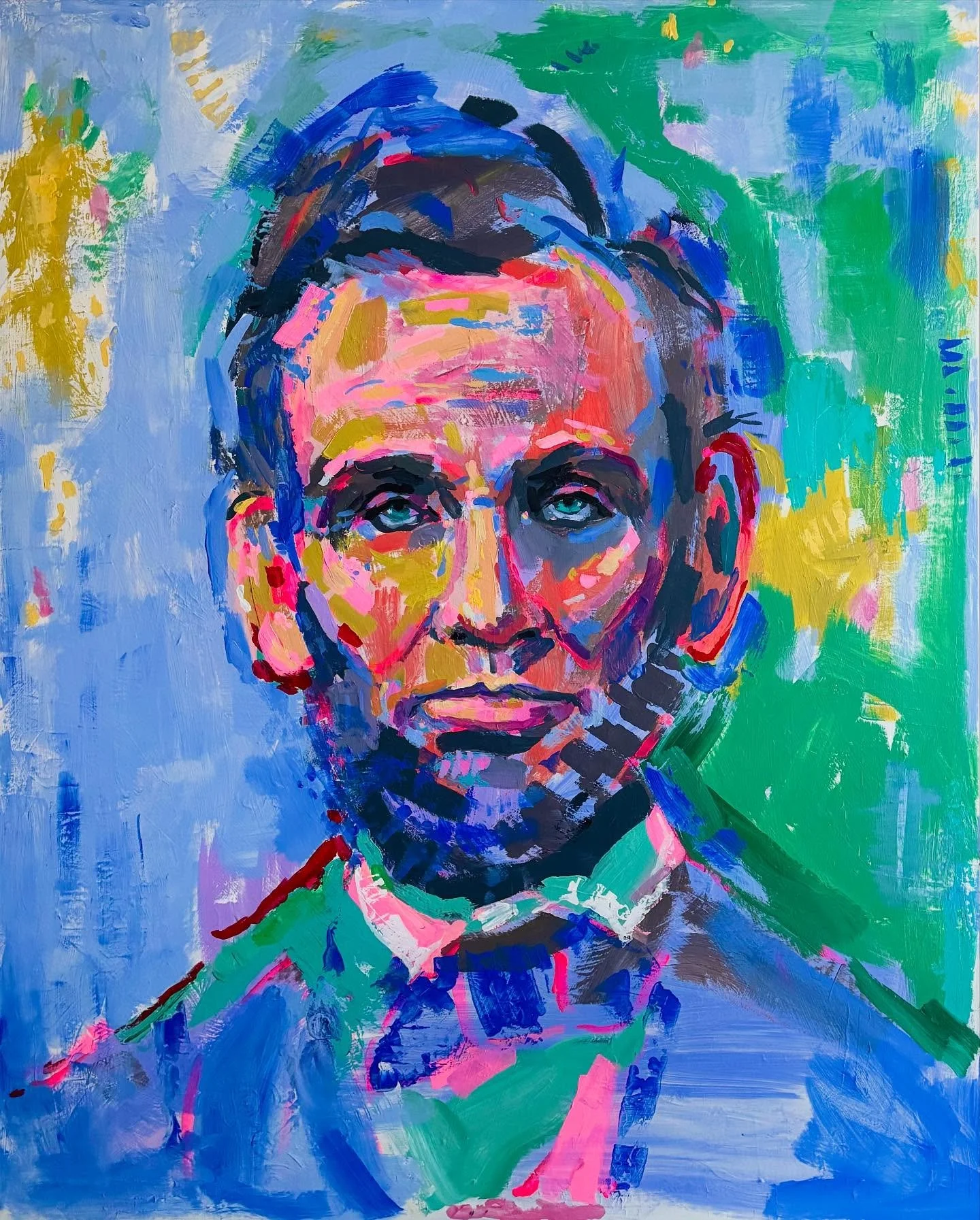 We are kind of related&hellip;

1) his BFF was my great, great, great, great uncle

2) we have the same birthday

3) we both believe that all humans are equal across the board.

Proof enough of family ties for me.

#nashvilleportraitart #nashvilleart