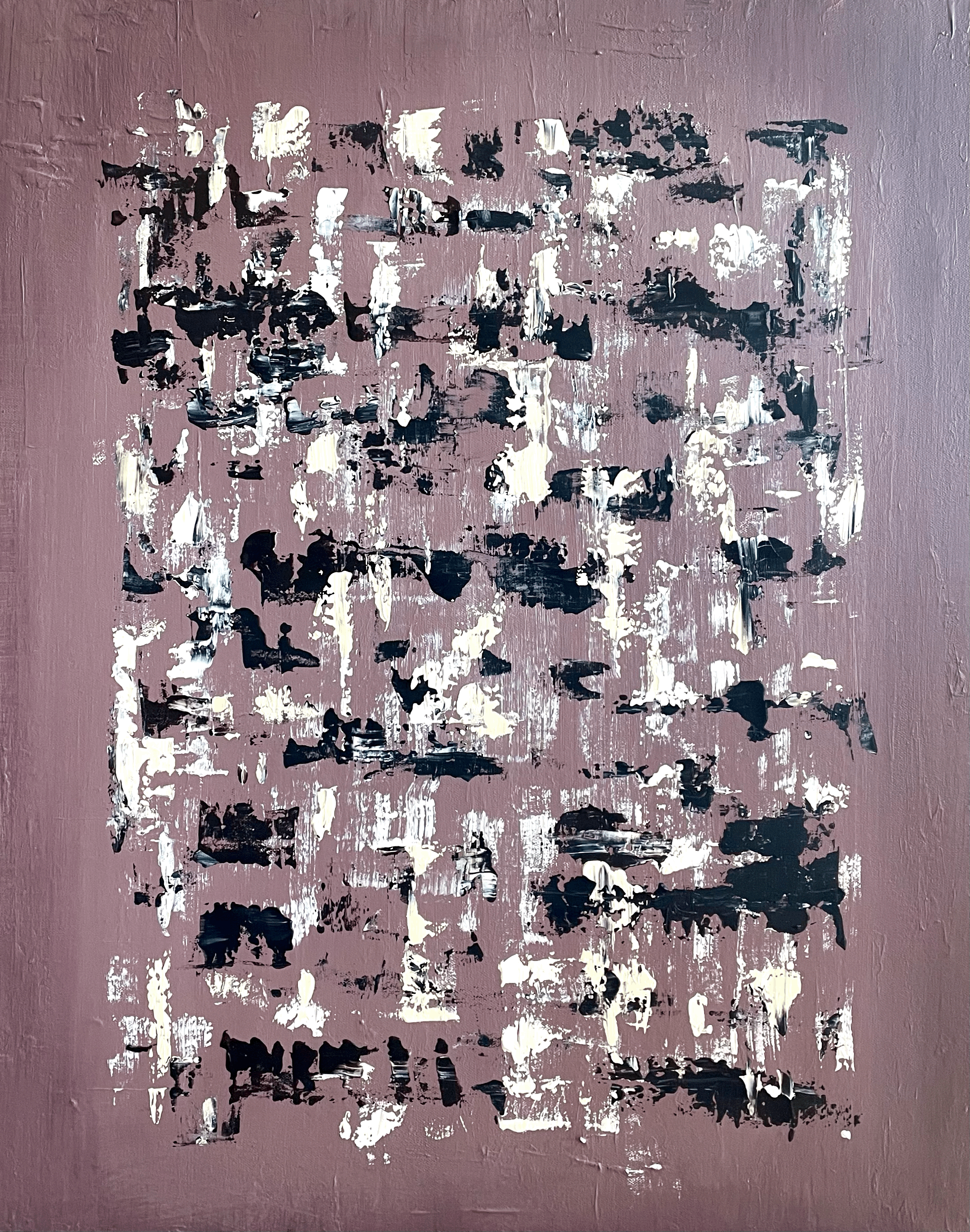"Shah" acrylic on canvas - 30x24in