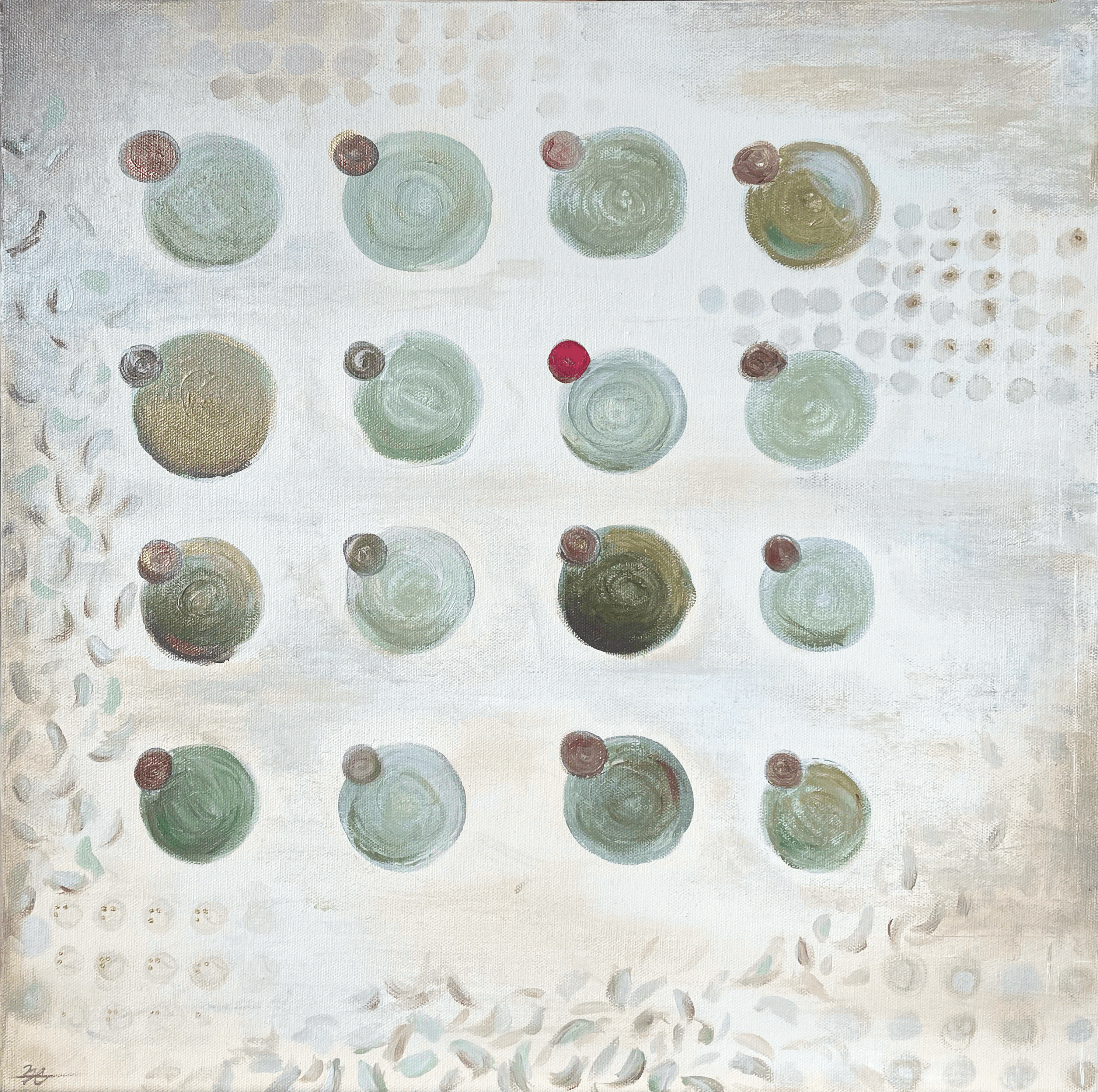 "In Plain Sight" acrylic on canvas - 20x20in