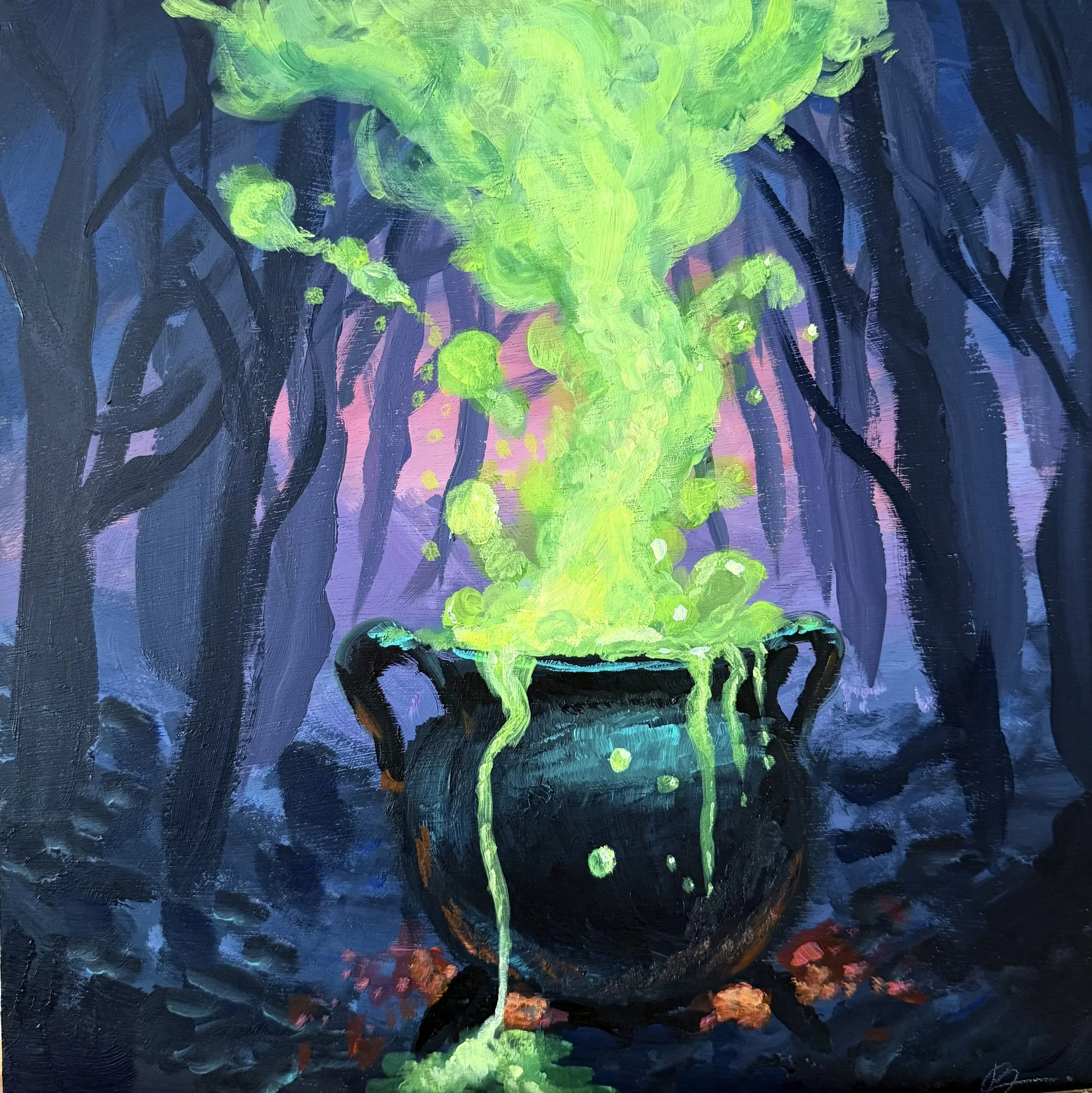 "Cauldron" FINE ART PRINT - 8x8in