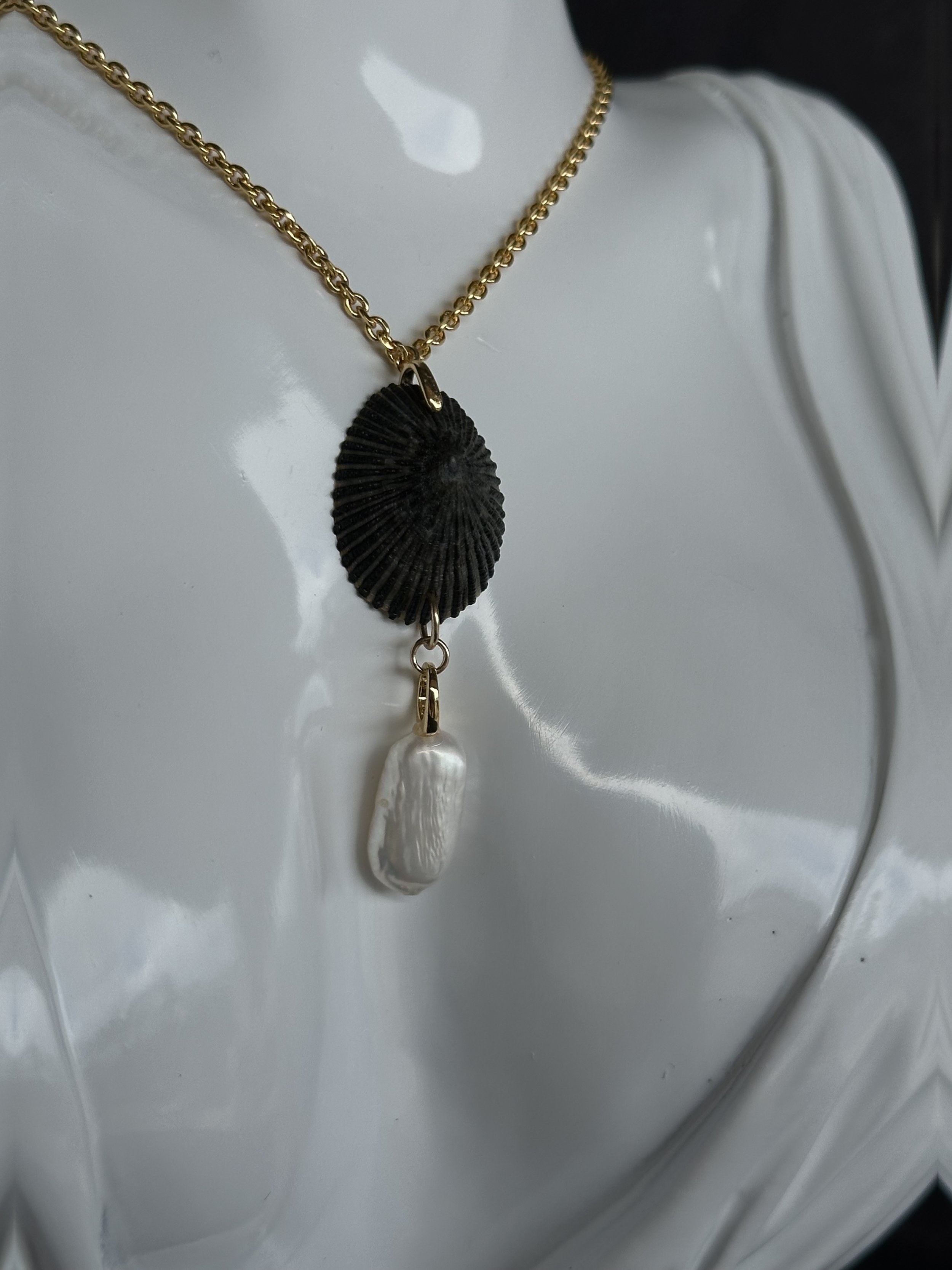 Opihi with Pearl Necklace