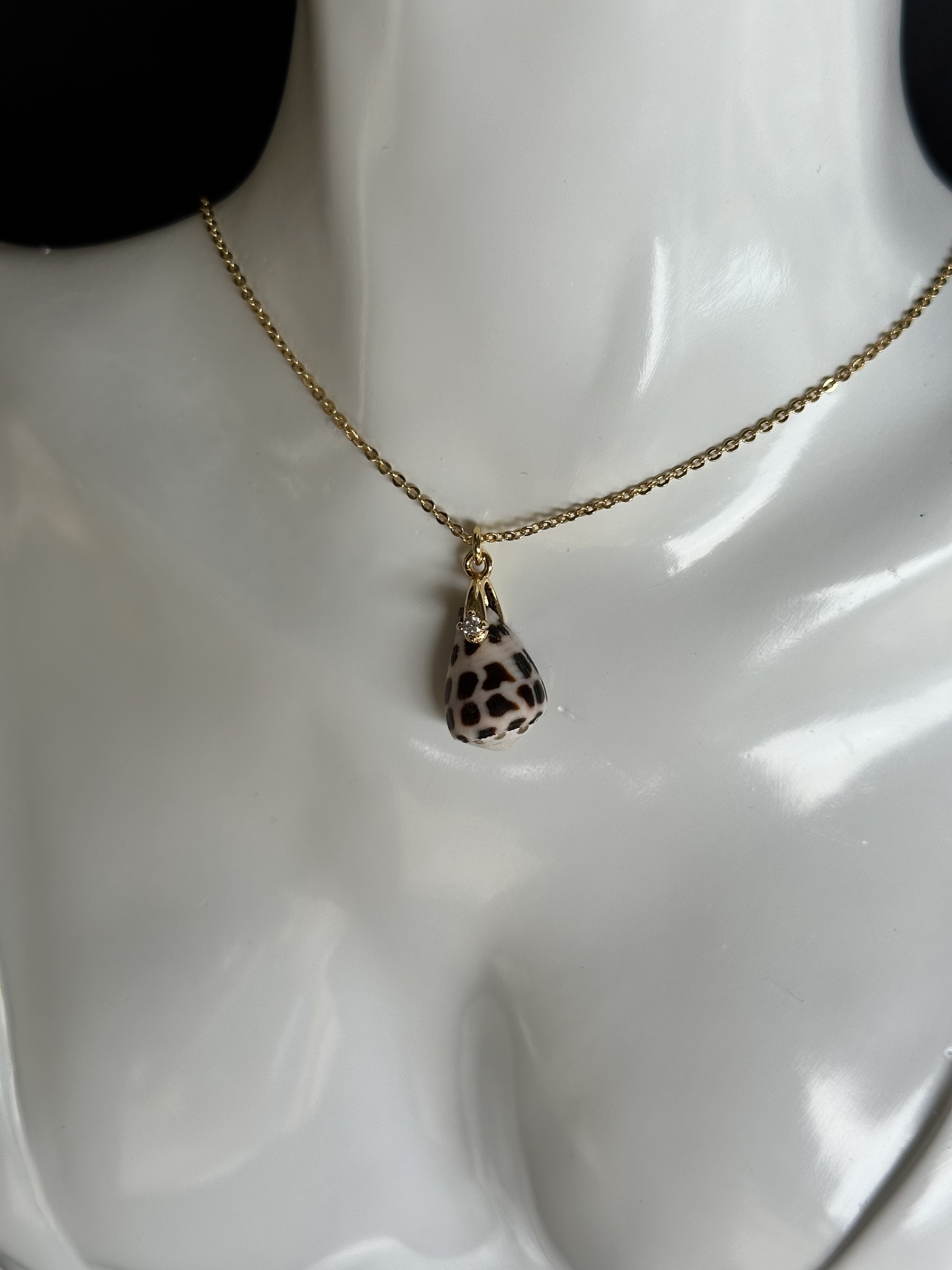 Adjustable Hebrew Shell Necklace