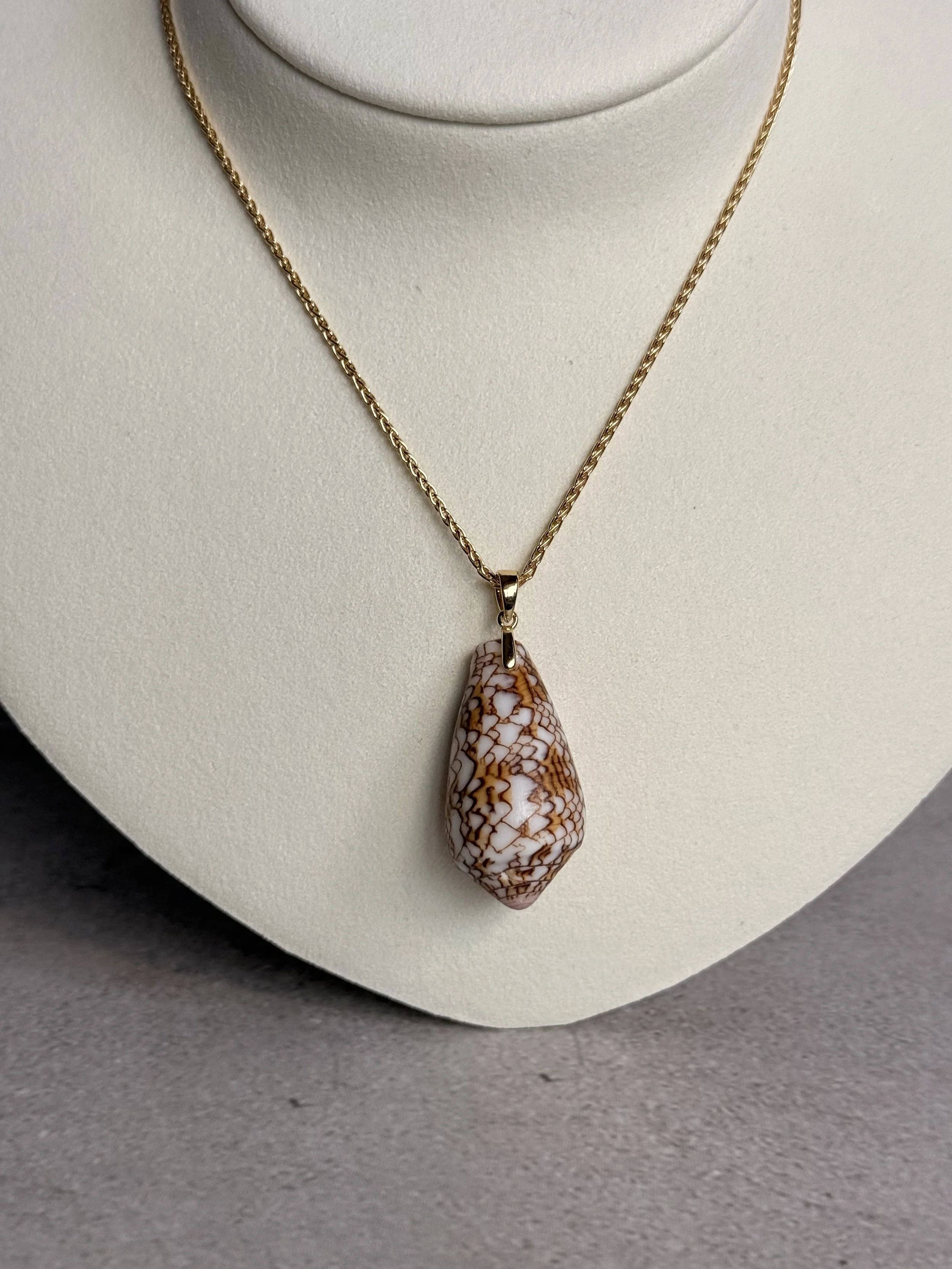 Textile Cone Shell Necklace
