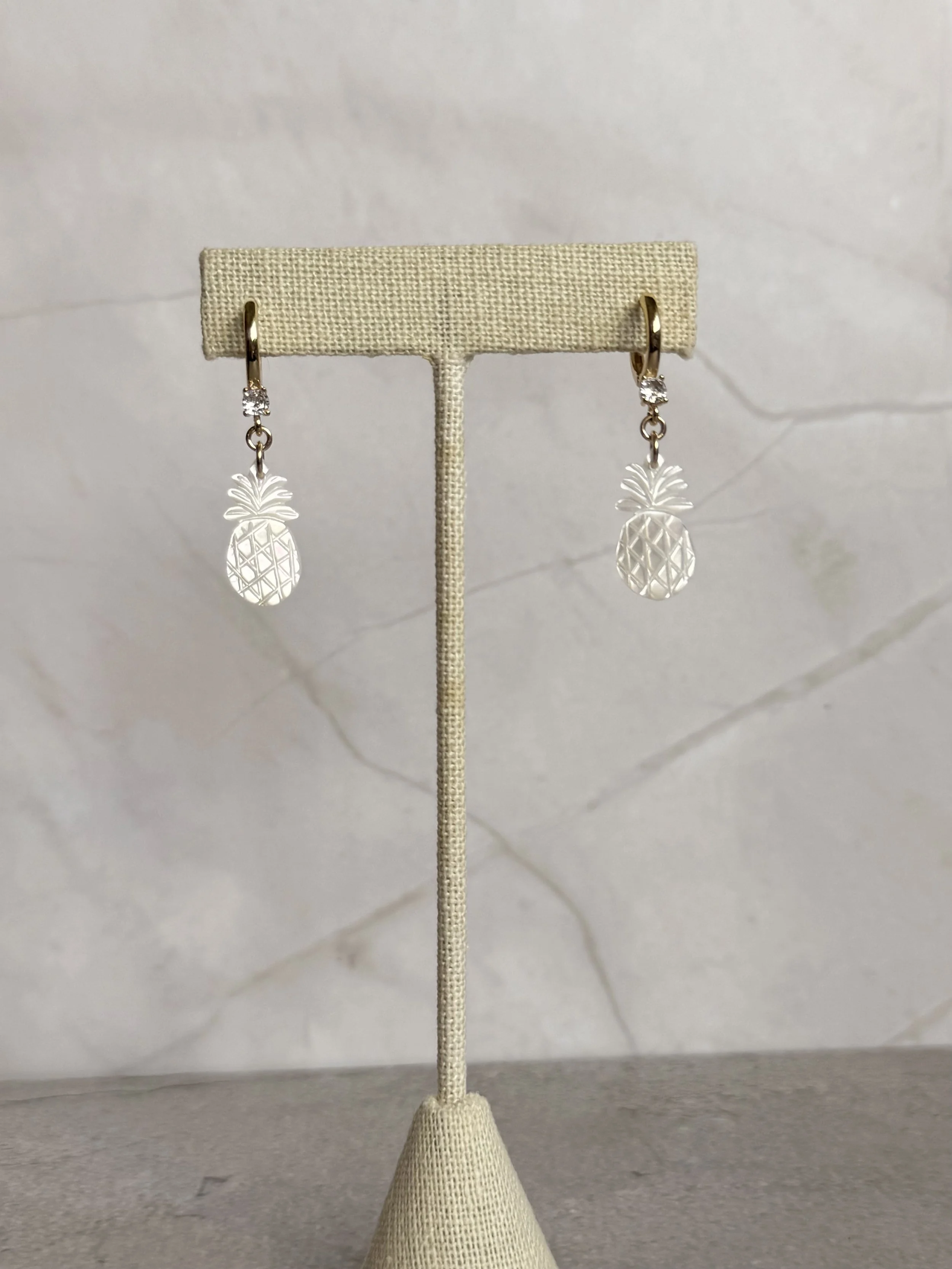 Mother of Pearl Pineapple Earings