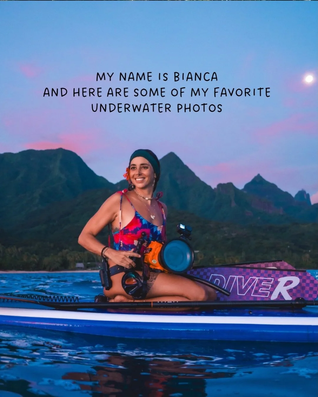 My name is Bianca @roamtobewild and I&rsquo;ve been shooting underwater for the past 4 years and here are some of my favorite shots and what gear I use. 

I use a @sonyalpha camera usually with Sony 16-35mm lens but I also switch it out for my 24-70m