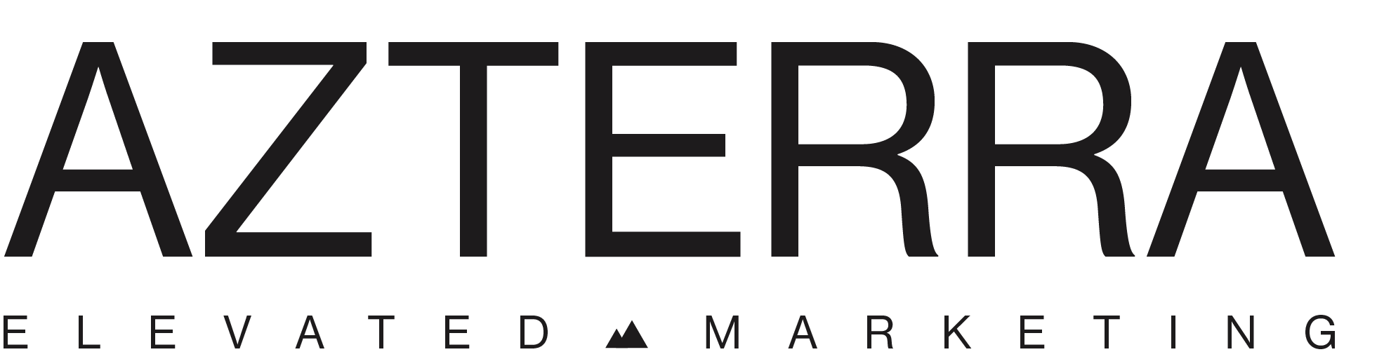 The logo of Aztera Elevated Marketing with bold black text on a white background.