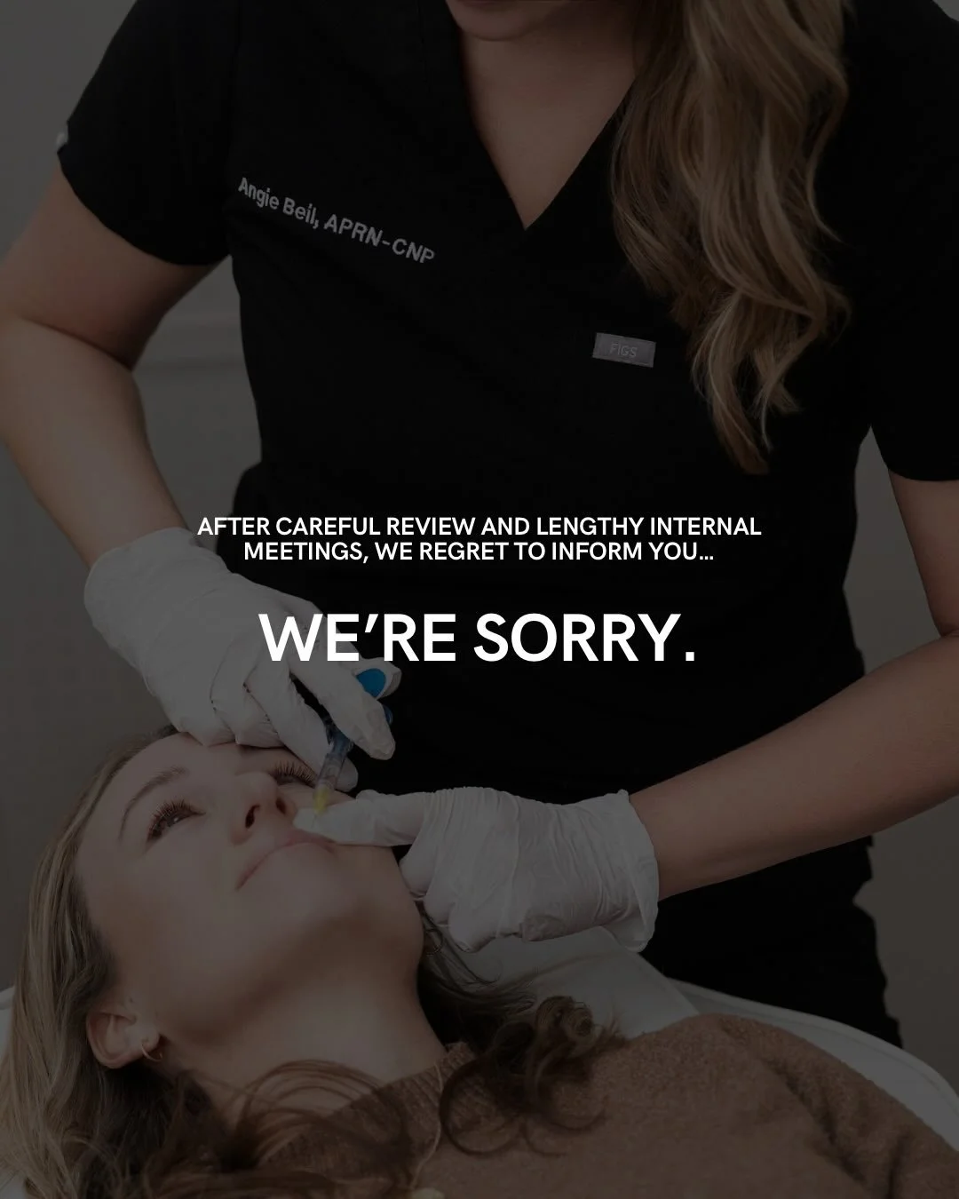 For immediate release. 💔