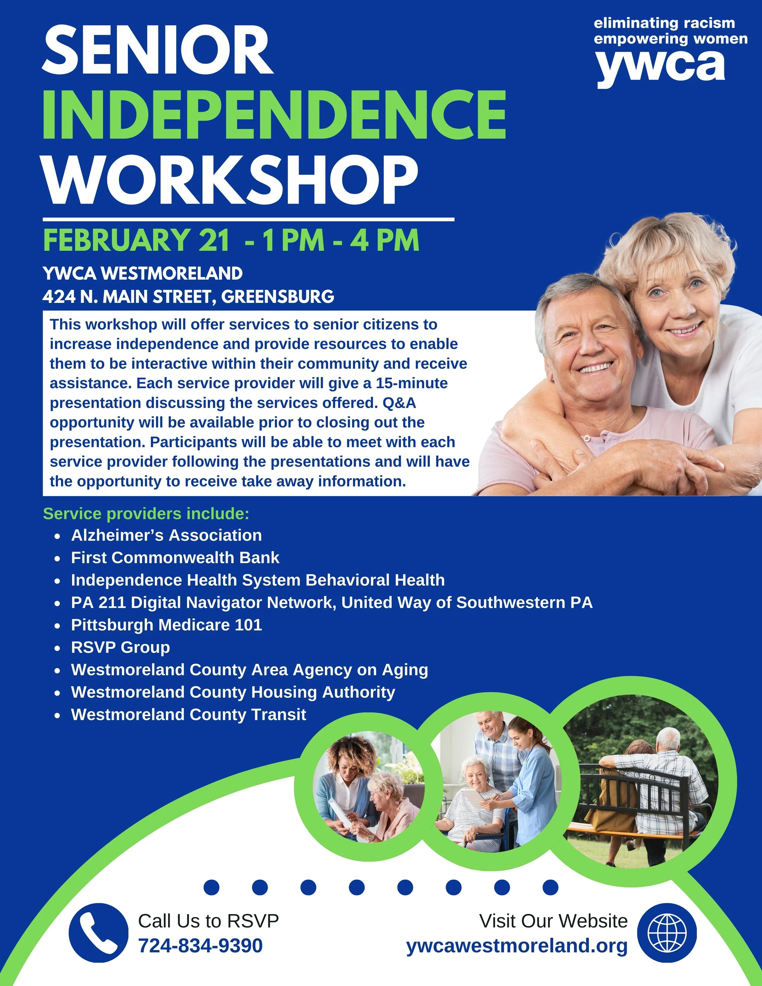 Senior Independence Workshop — YWCA Westmoreland County | Technology ...