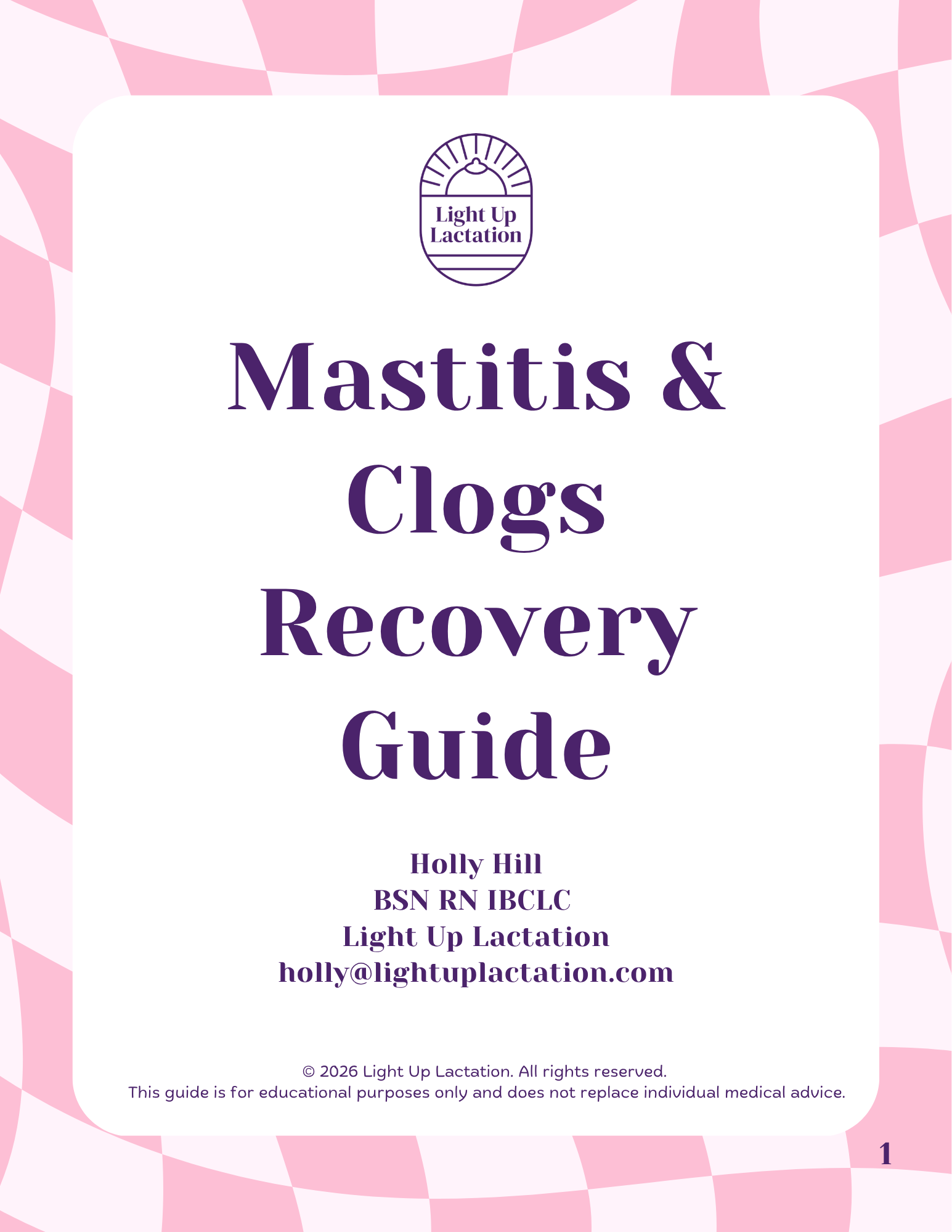 Mastitis & Clogs Recovery Guidebook