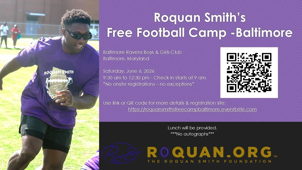 Roquan Smith's Free Football Camp - Baltimore