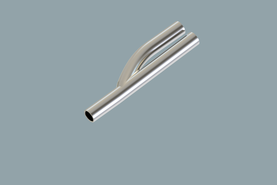 Air/Water Channel S.S. Y Connector, OD 1.50mm