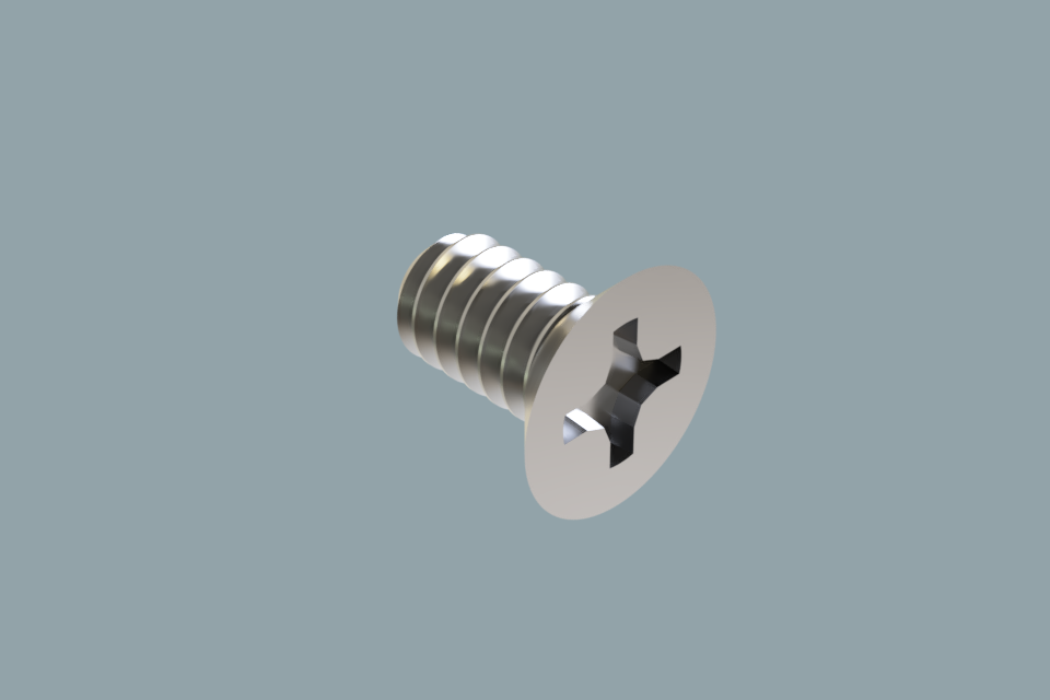 Screw, Flat Head Phillips, M2x6  (Olympus=PSK)