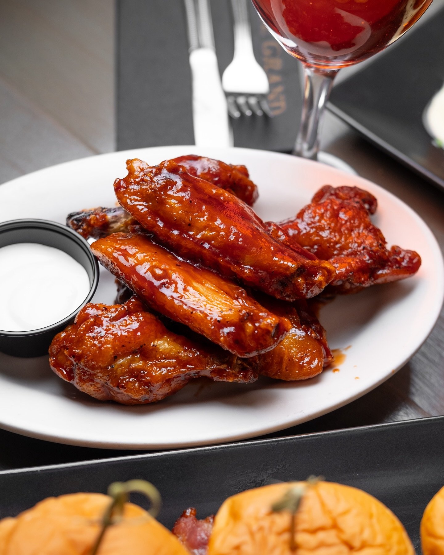 Satisfy your cravings with our mouthwatering BBQ chicken wings 🍗🍗🍗

🍽️ Tap the link in our bio for reservation &amp; more!

📍The Grand
37-01 30th Avenue
📞 (718) 806-1504