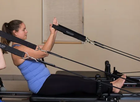 This lovely lady has been doing Pilates in group classes and privately for over 8 years. &nbsp;She is a testament to meeting challenges head on and smiling through it. &nbsp;What does Erinn love about Pilates "I can walk into the studio feeling tire…