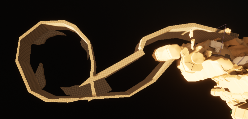 Whitebox for redoing Level 2's second "Wall Run" segment + the second arena. It's smaller and more concise but it still has the same intent.