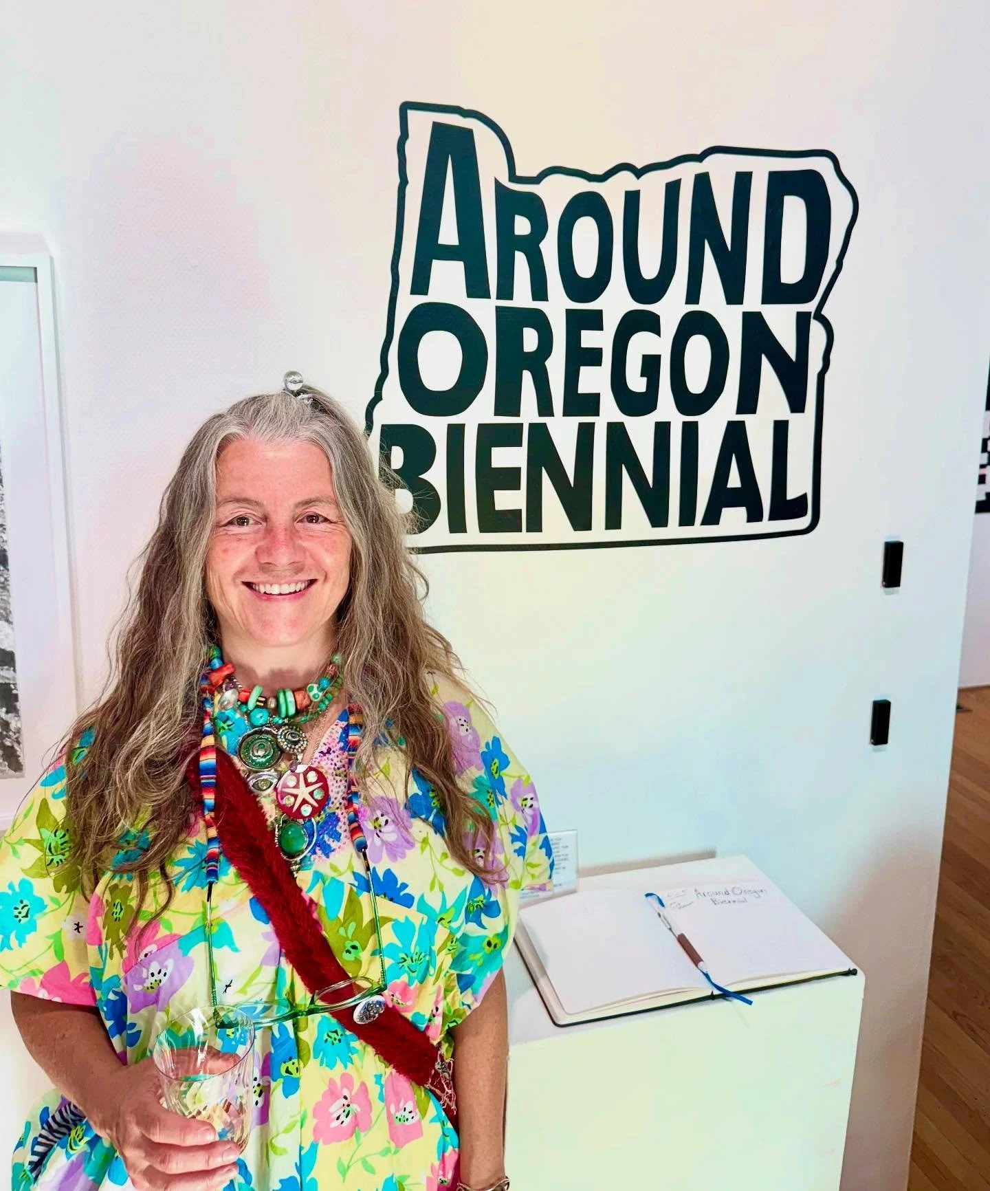 Hi and a big THANKS to @theartscenter for putting on such a fantastic exhibition of artists from, well, around Oregon. I feel totally honored to be a part of this esteemed biennial. (Pictured: my bonnet, &ldquo; Wonderful Old Bitch&rdquo;) Also, it w