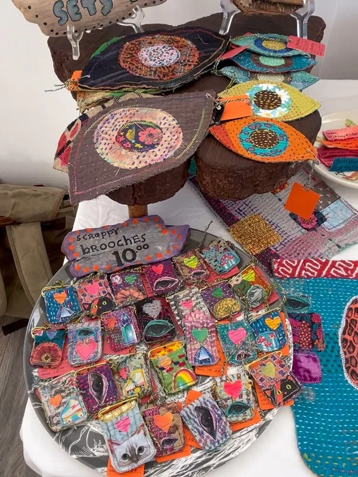 Hi everybody, I will be selling my sew on pockets, patches, scrappy brooches, and upcycled fabric necklaces at an amazingly unique holiday pop up in the heart of downtown Astoria. @astoriaartmart is chock full of unique, locally made items you won&rs