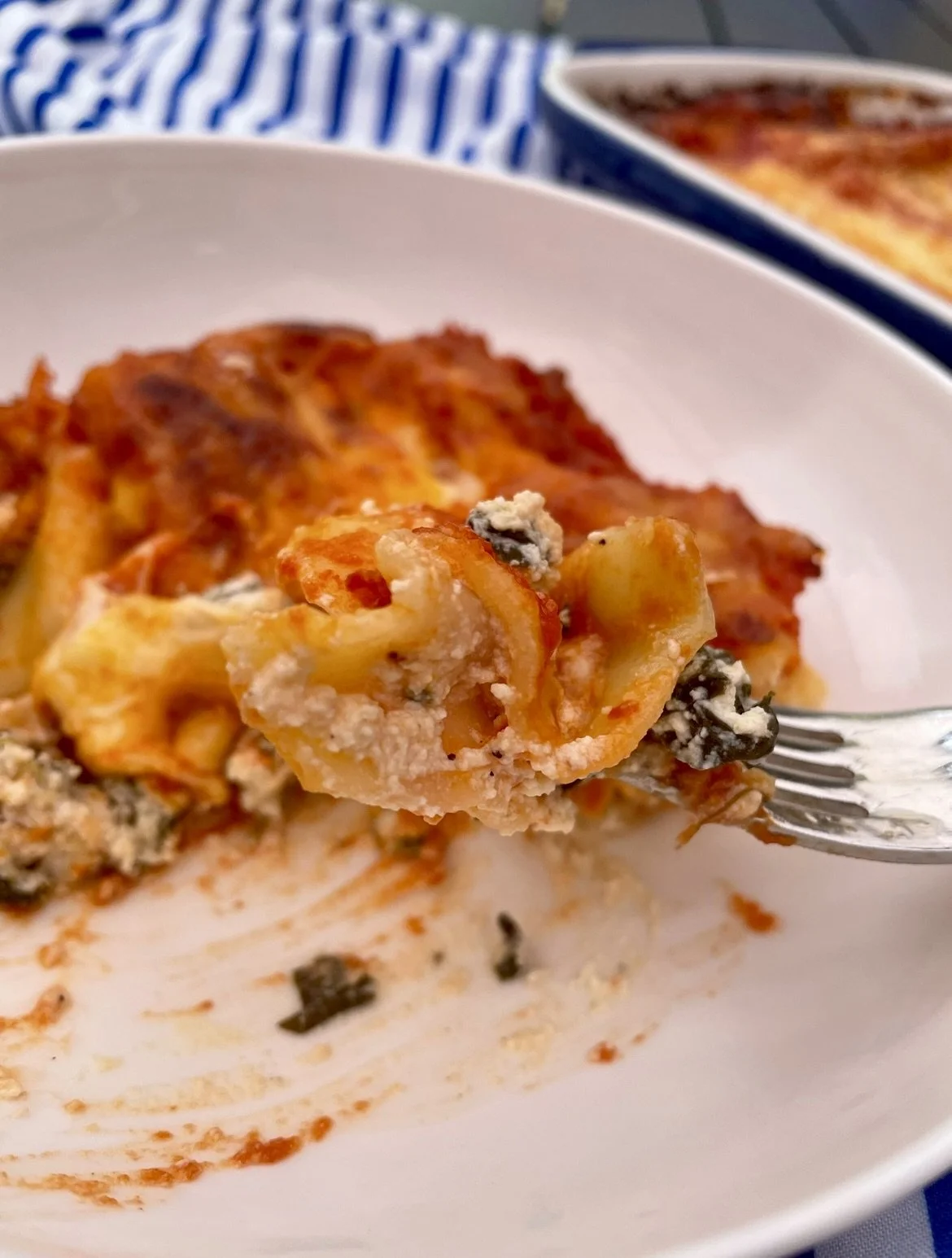 Spinach Ricotta Cannelloni