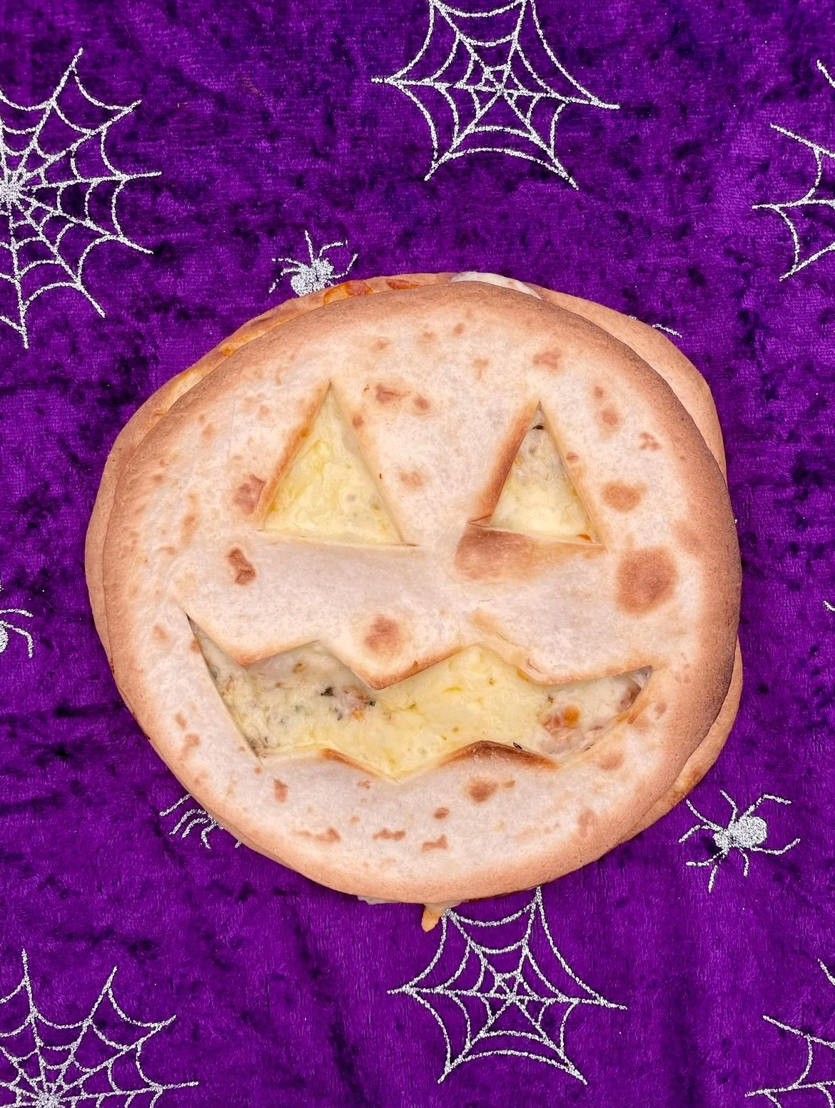 Halloween Jack-O-Lantern Pizzas