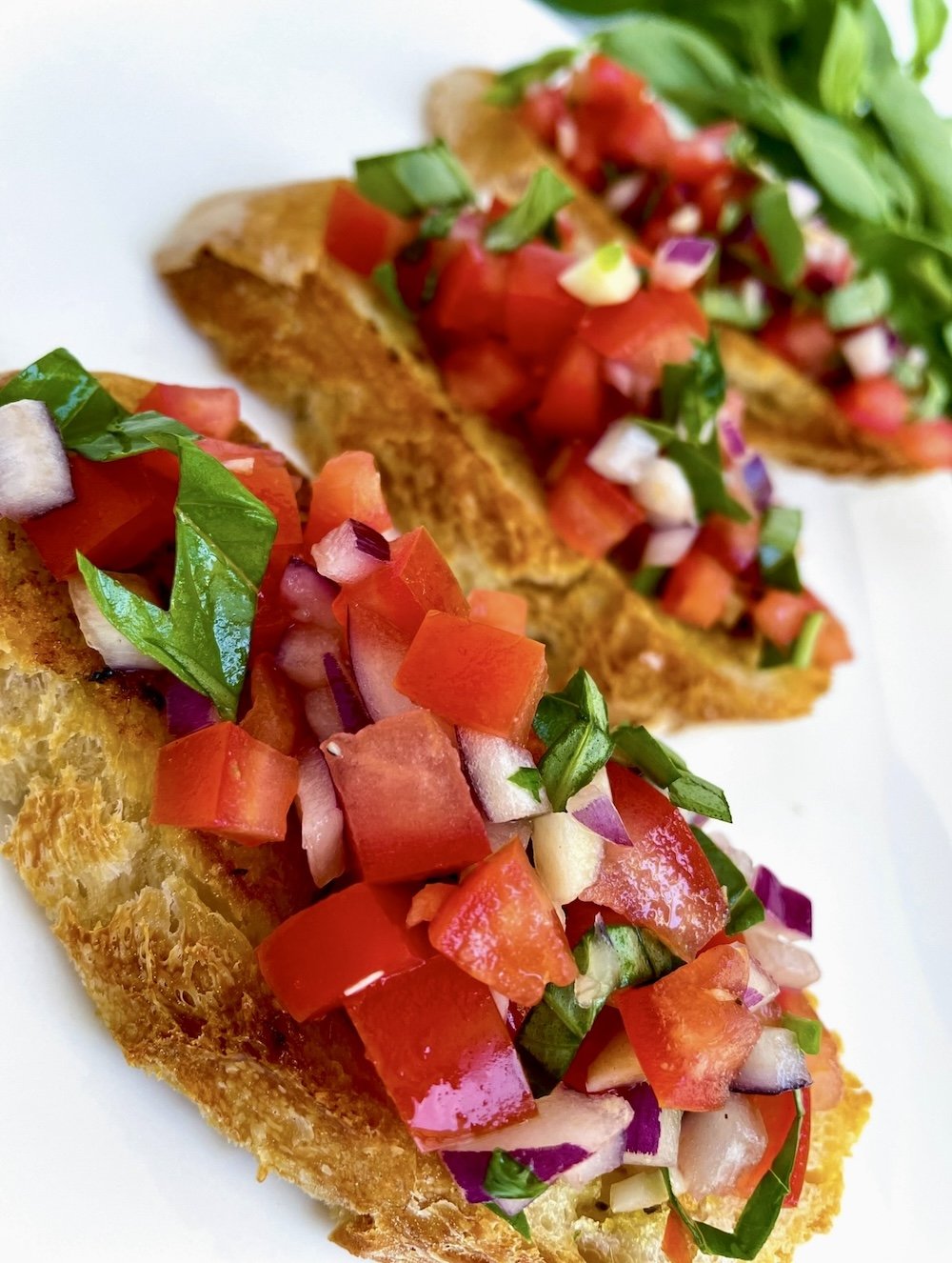 Garlic Bread Bruschetta