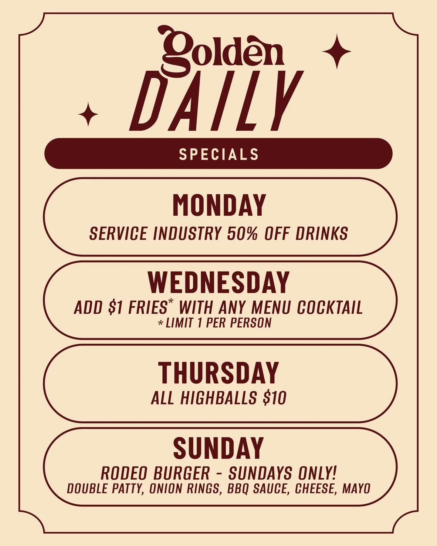 Introducing daily specials! 

#chicagococktailbar #cocktails #neighborhoodbar #westtownbar