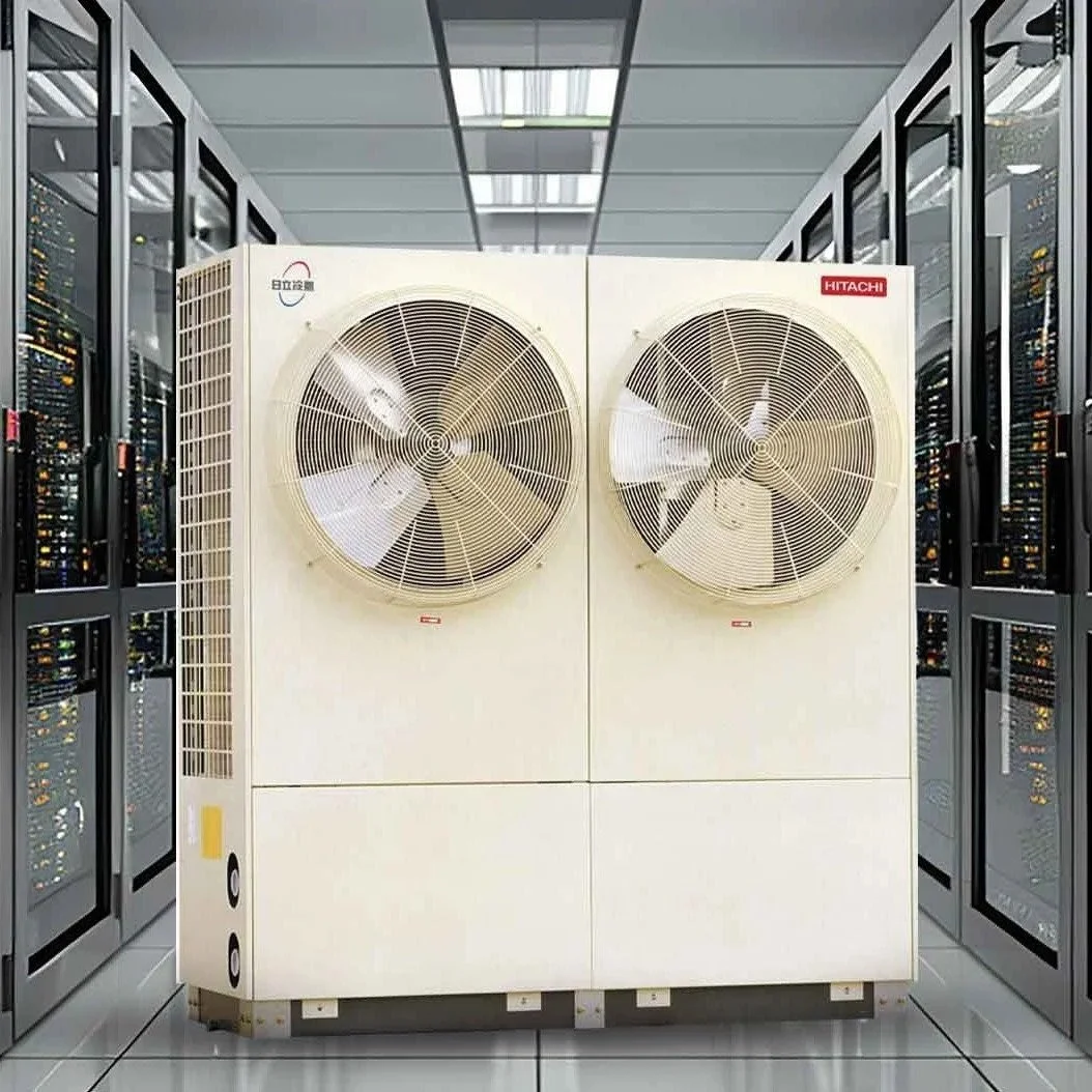 Hitachi air cooled water chiller, for HVAC Mechanical Projects, used in Hatchery, agriculture, manufacturing, data center, BPO, construction, mall, energy efficient industrial chiller