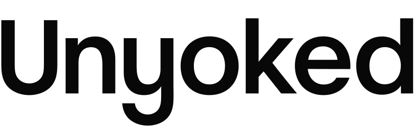 The word 'Unyoked' in large black text on a white background.