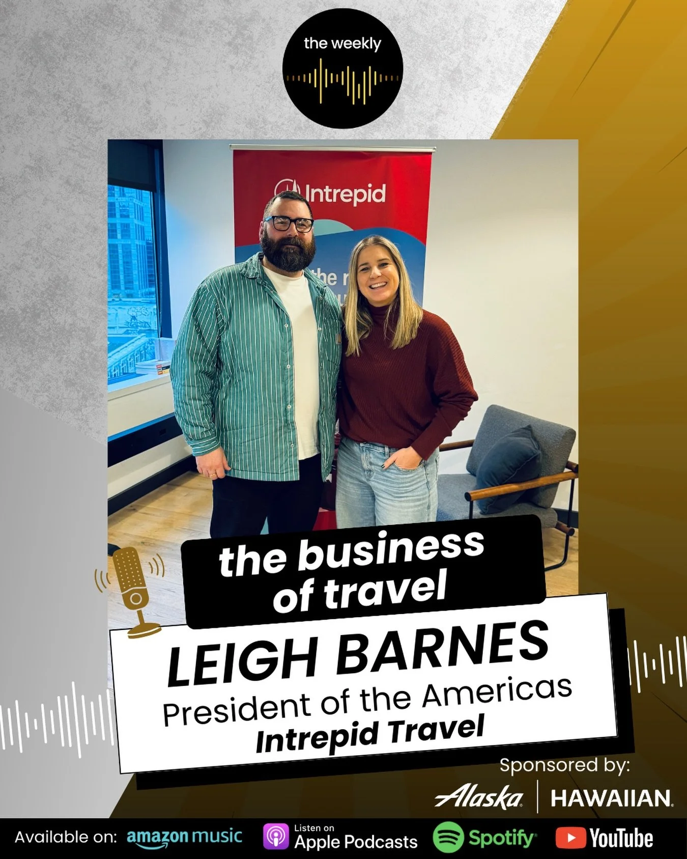Holidays are a time to talk about the business of travel! We sit down with the President of the Americas for @intrepidtravel to understand this industry and learn more about their new  partnership with @rei 

Thank you to @alaskaair for sponsoring th