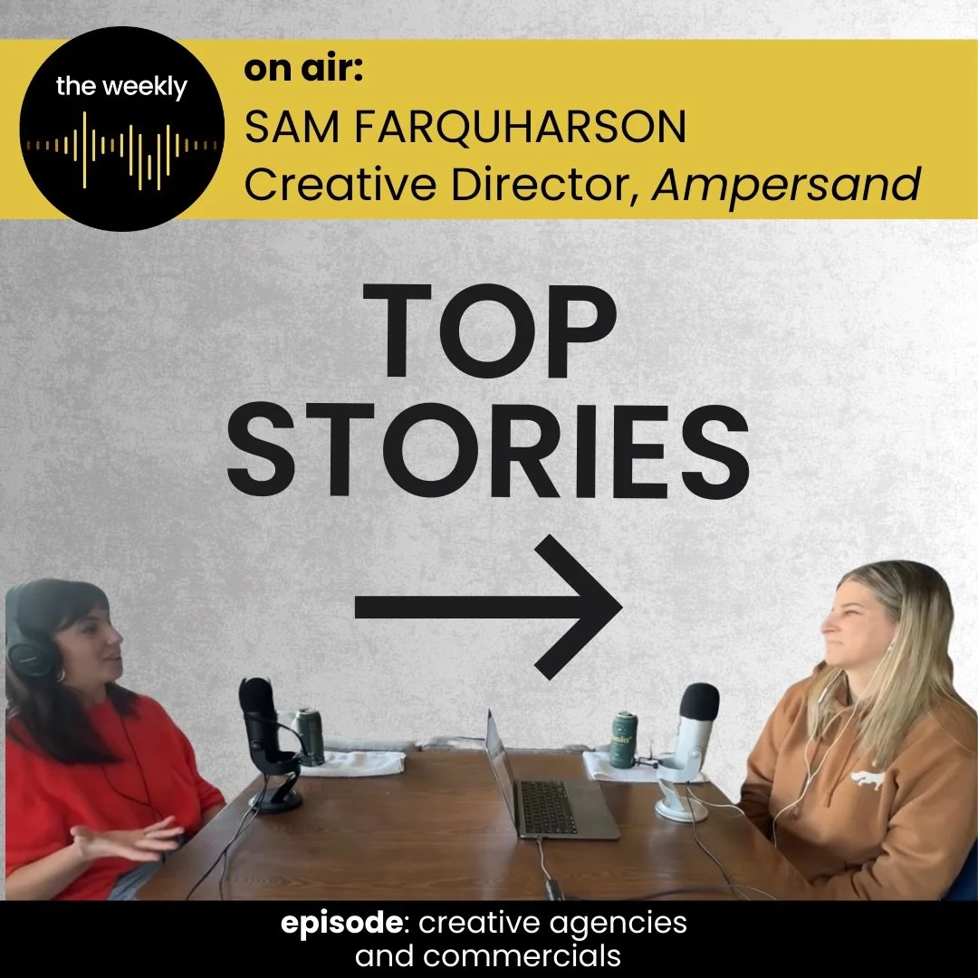 Here are the stories we covered on the latest episode! Tune in to the pod for all the details. 

Guest: @samsfarq - Creative Director at @ampersandatx 

🎙️link in bio for full episode