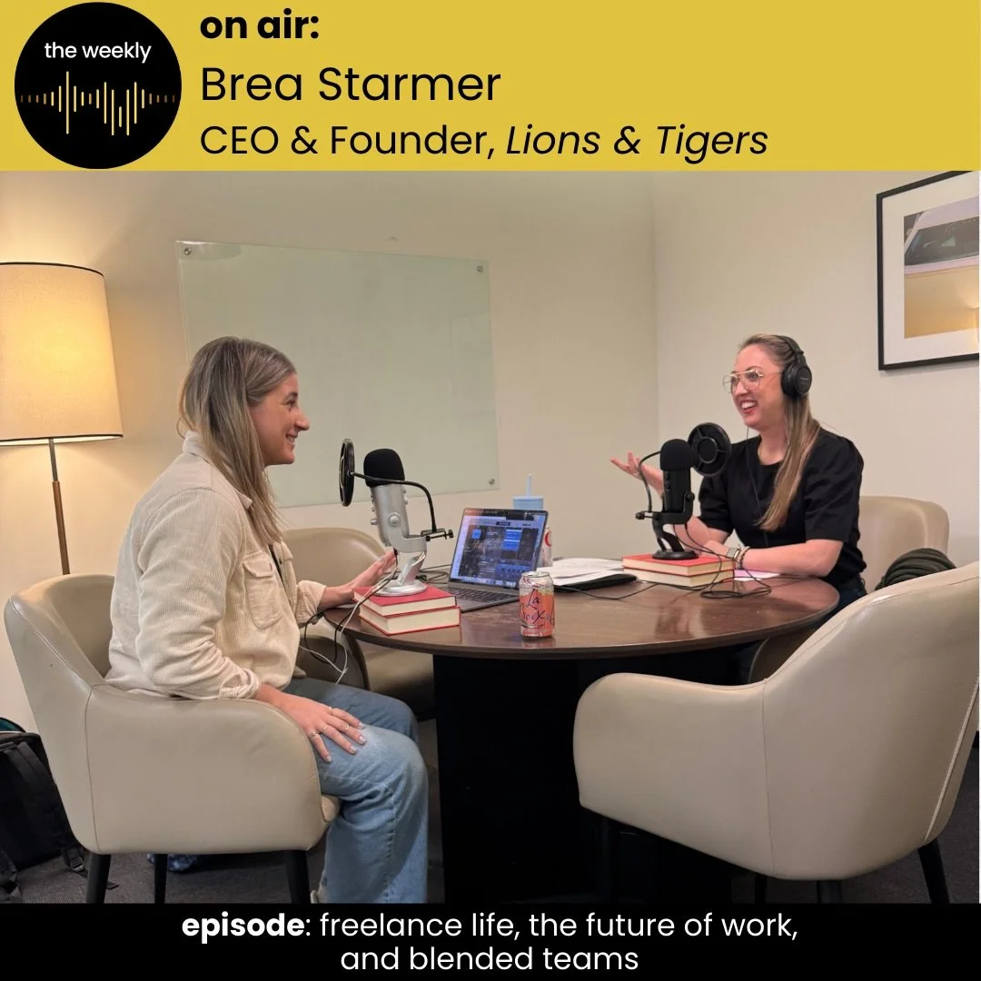 New episode with Brea Starmer - Founder &amp; President of Lions &amp; Tigers. 

🎙️Link in bio for full episode