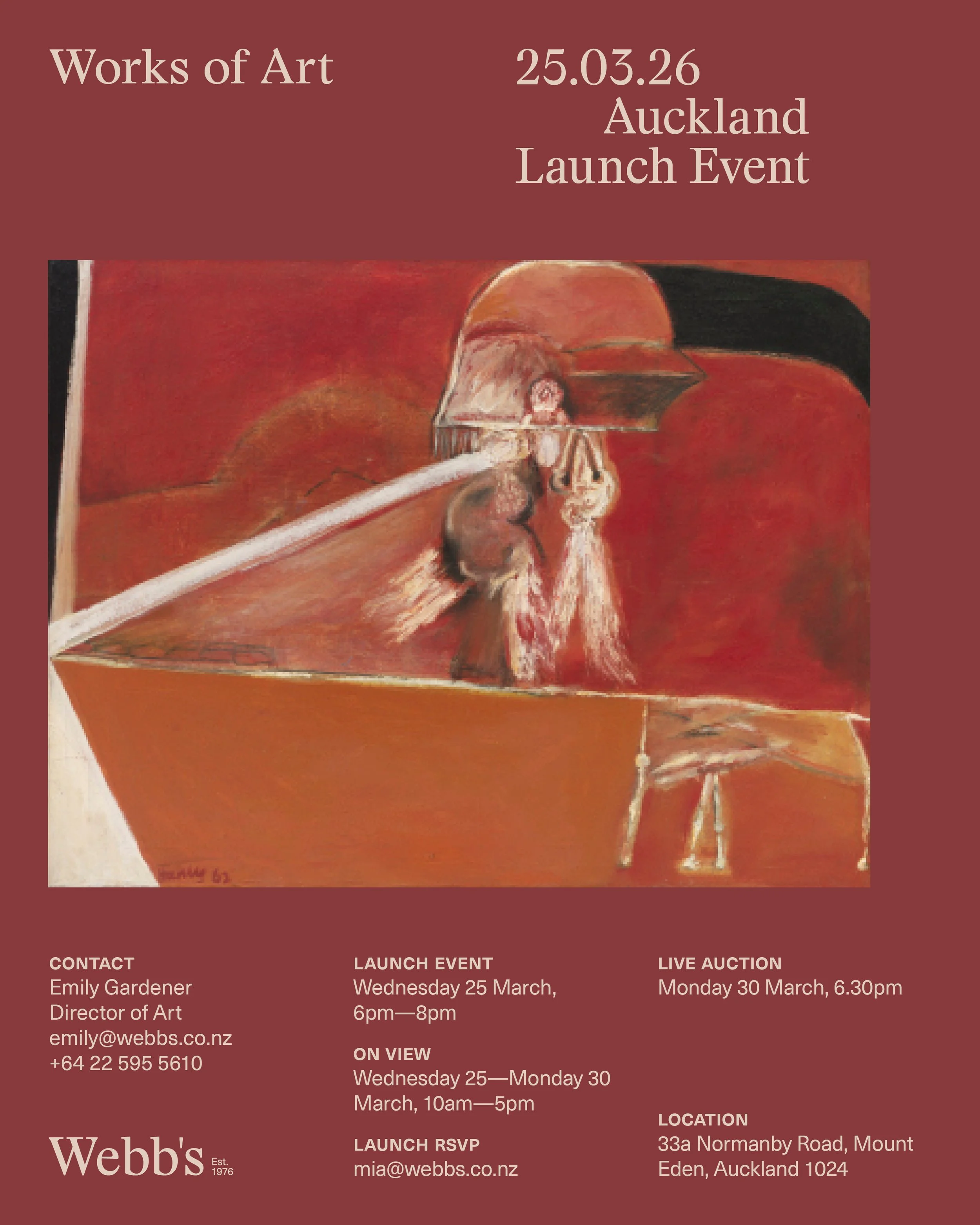 25.03.26 — Works of Art, Auckland Launch